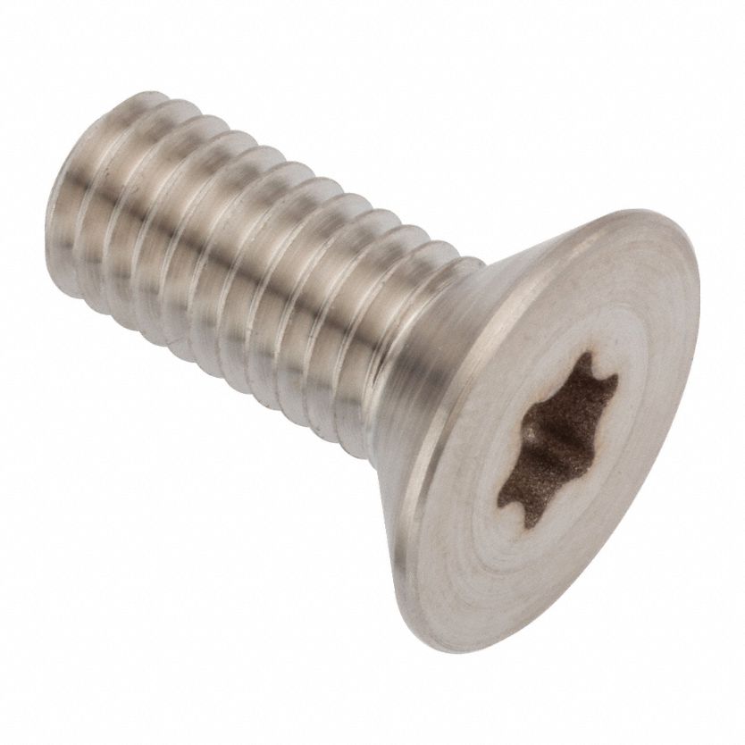 Socket Head Cap Screw: M8x1.25 Thread Size, 20 mm Lg, Flat, Plain, Stainless Steel, A286, T40 Drive