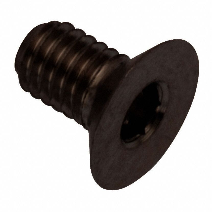 Socket Head Cap Screw: M3x0.50 Thread Size, 5 mm Lg, Flat, Black Oxide, Stainless Steel, 316