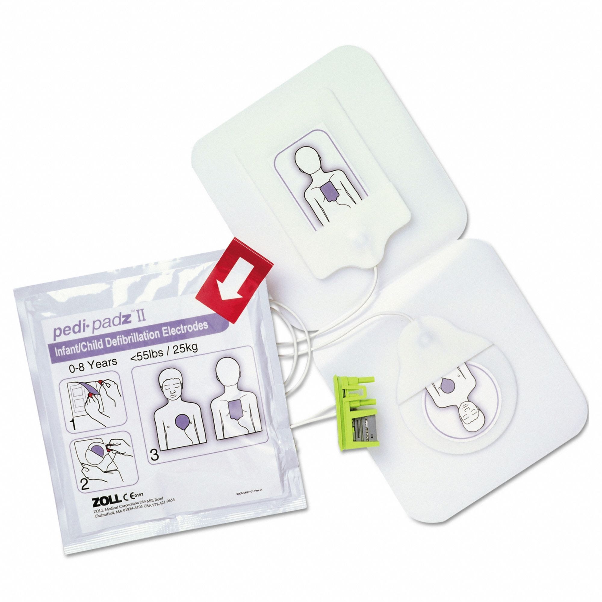 Defibrillator Pads, 12"Lx10"W