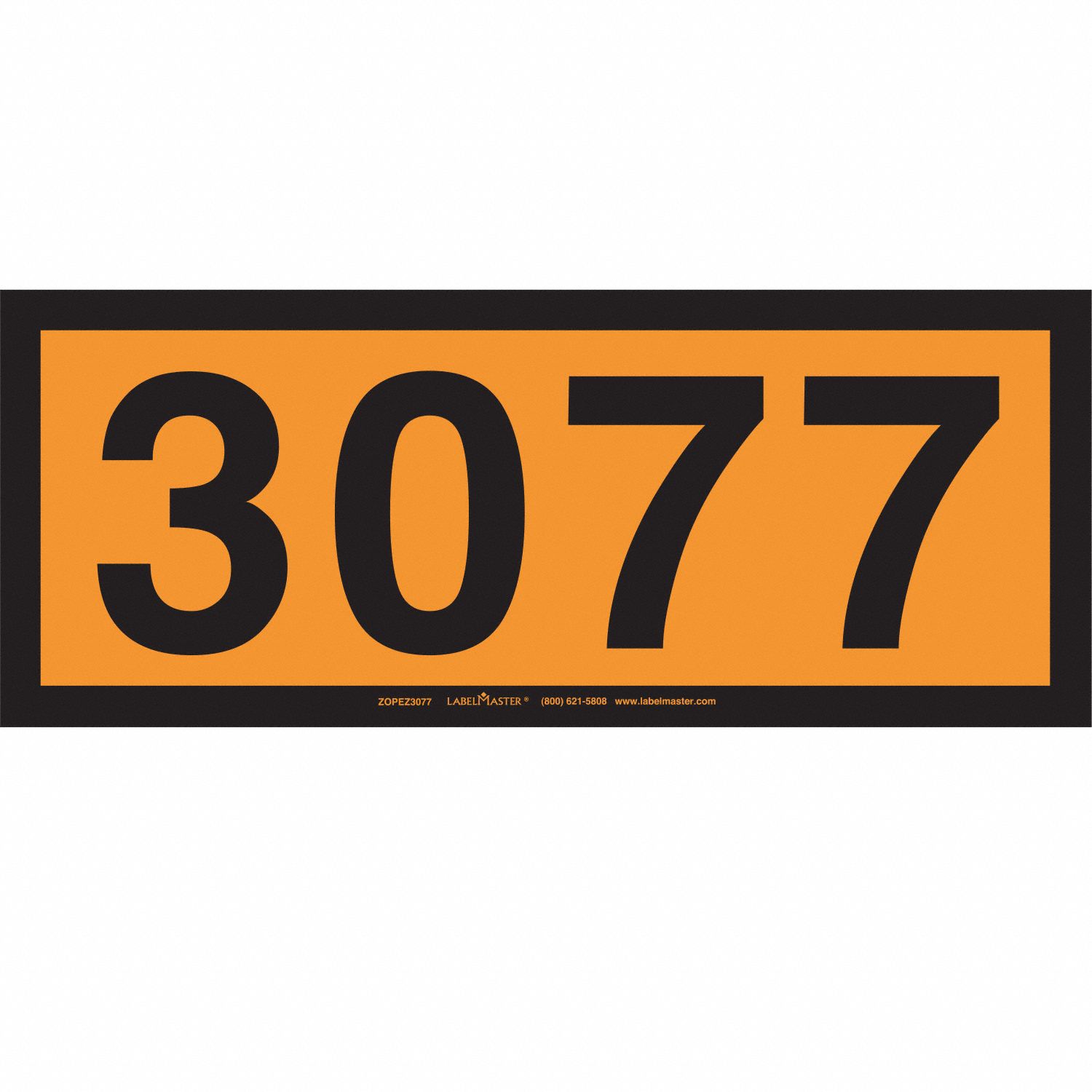 Labelmaster UN3266 Orange Panel, E-Z, PK25