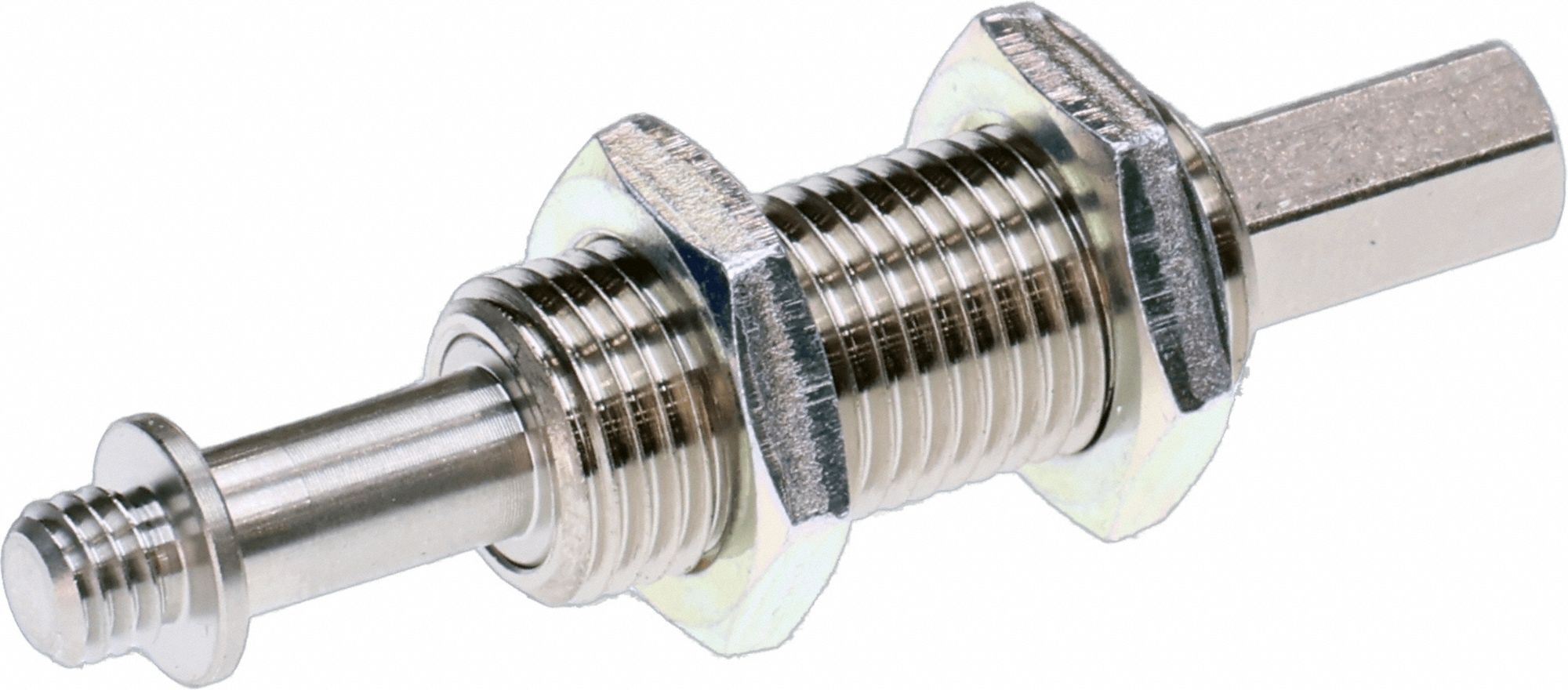 Vacuum Buffer Assembly: ZP, Rotating, M10 X 1 Male, M10 x 1 Male, 10 mm Stroke Lg