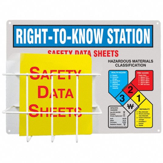 Information Center, 20 in Overall Ht, Right To Know Station - 38W964 ...