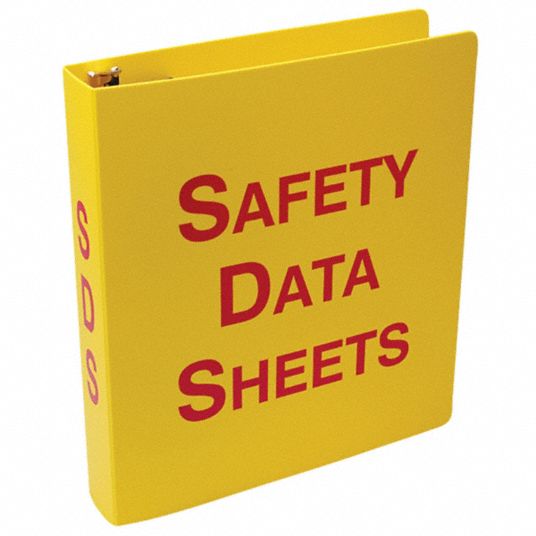 SDS Safety Data Sheets, 1 1/2 in Binder Ring Size, Binder - 45KY28 ...