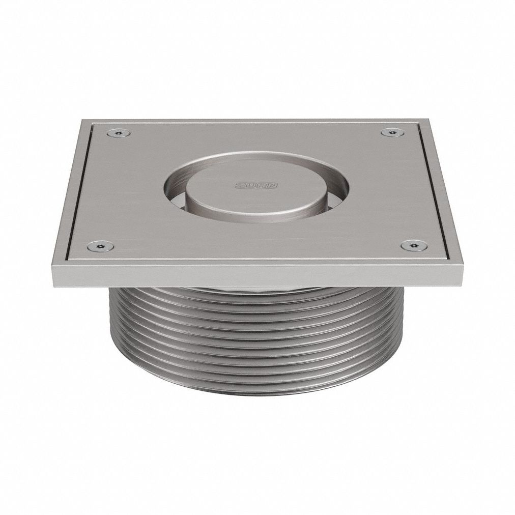 ZURN Strainer: Square, Nickel Bronze, Nickel Bronze, 2 3/8 in Overall Ht (MPN ZN400-6LRS). Key specifications — Brand: ZURN; Connection Type: Screw-In; Finish: Nickel Bronze.