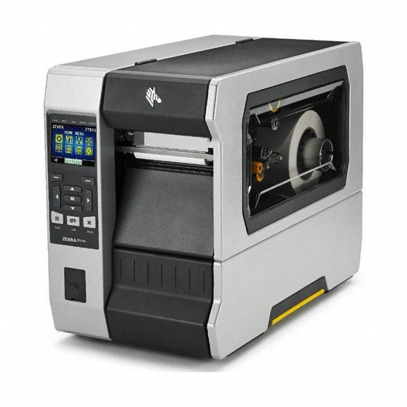 Barcode Label Printers: ZT600, 4.09 in Max. Print Wd, 203 dpi, 14 in/sec, Bluetooth/Wired