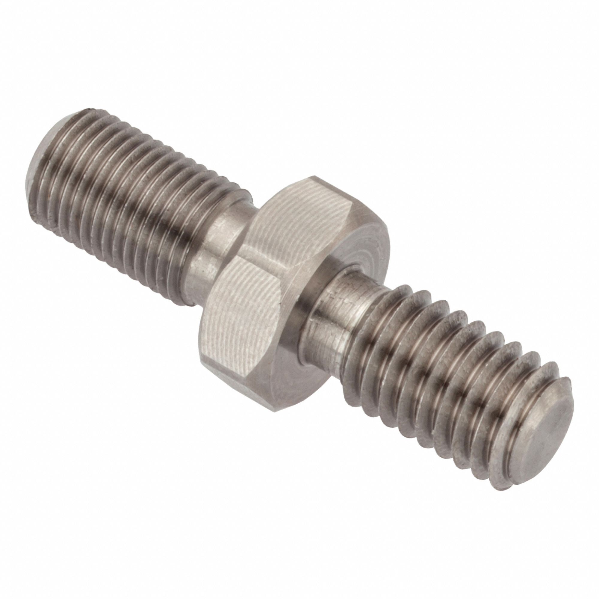 Hex Adapter: Male x Male, Metric to Metric, 18-8, Stainless Steel, Plain, M5x0.80 Thread Sz A, 6g