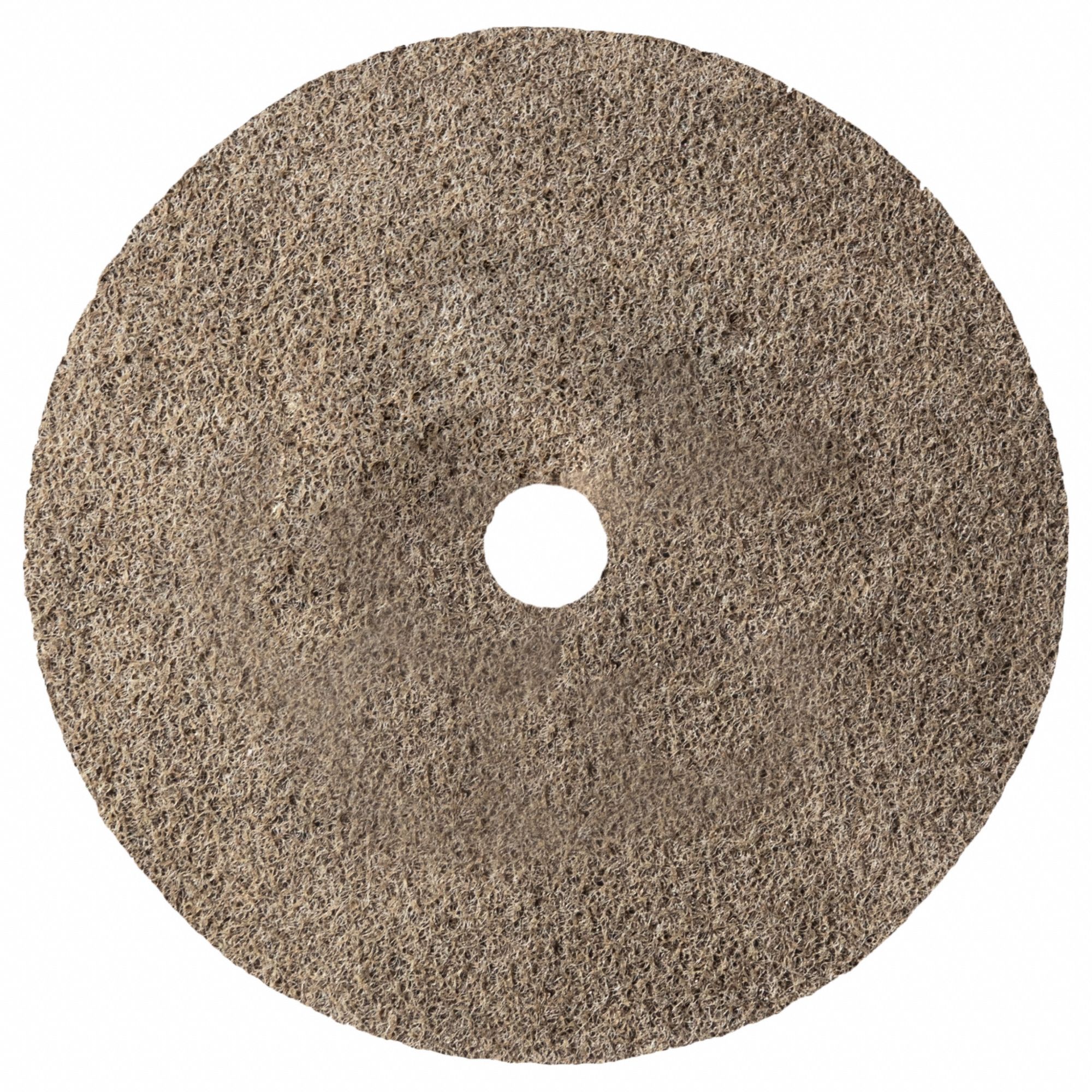 Unitized Non-Woven Wheels: 2 in Dia x 1/4 in W, 1/4 in Arbor Hole, Aluminum Oxide