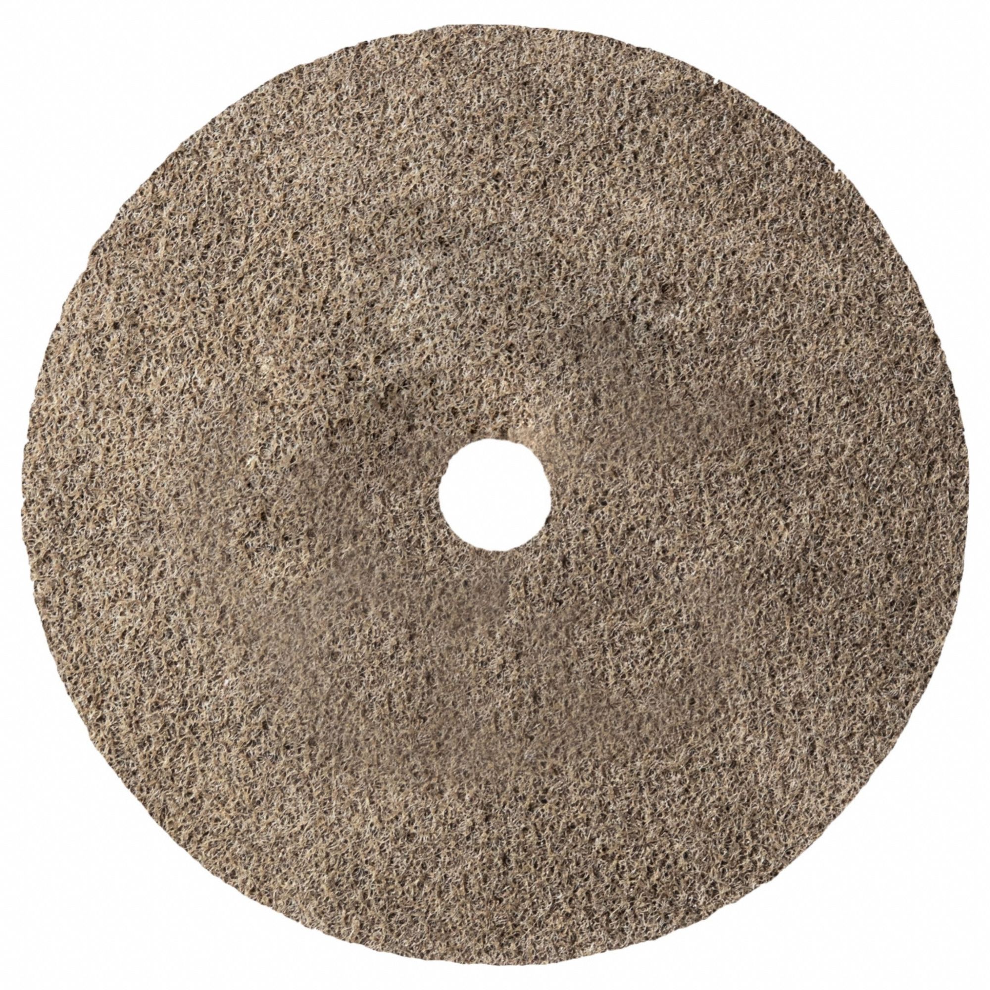 Unitized Non-Woven Wheels: 3 in Dia x 1/4 in W, 1/4 in Arbor Hole, Aluminum Oxide