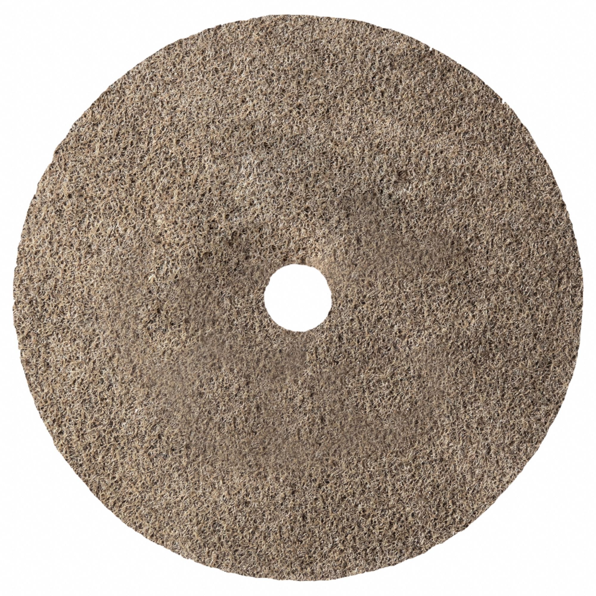 Unitized Non-Woven Wheels: 6 in Dia x 1 in W, 1 in Arbor Hole, Aluminum Oxide, Medium