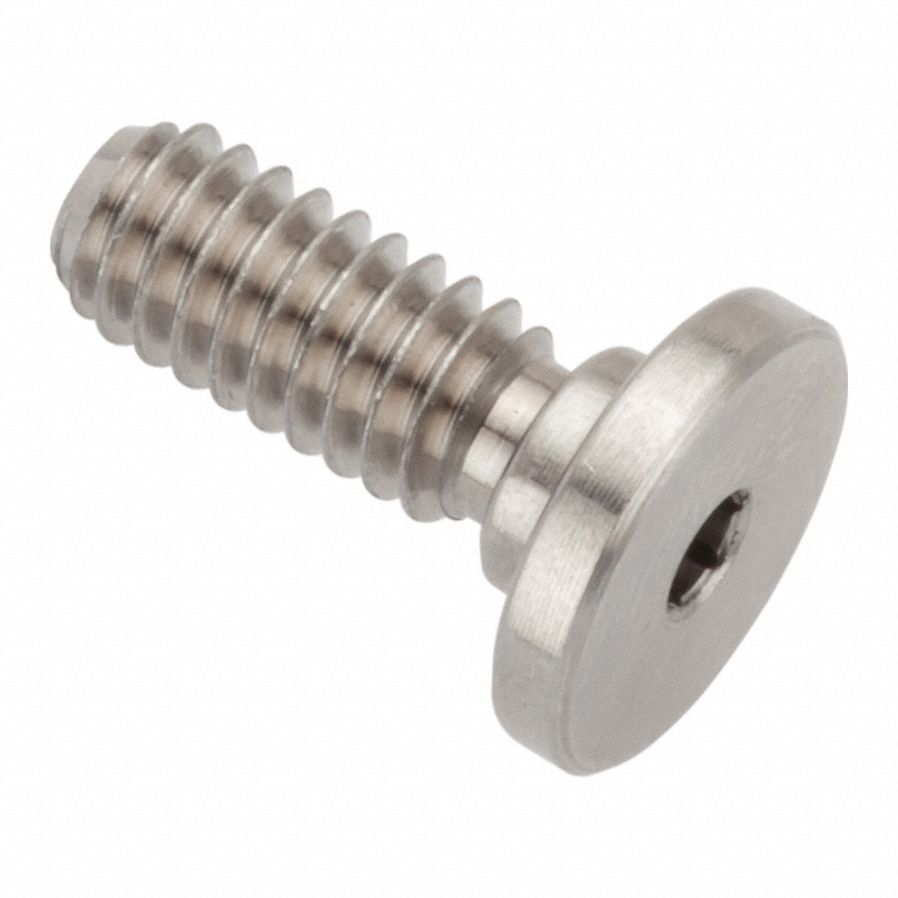 Socket Head Cap Screw: #8-32 Thread Size, 5/16 in Lg, Ultra-Low-Profile Std, Plain, Stainless Steel