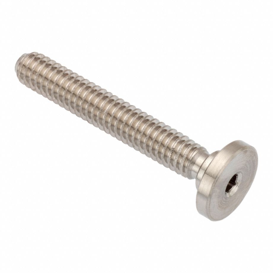 Socket Head Cap Screw: #8-32 Thread Size, 1 in Lg, Ultra-Low-Profile Std, Plain, Stainless Steel