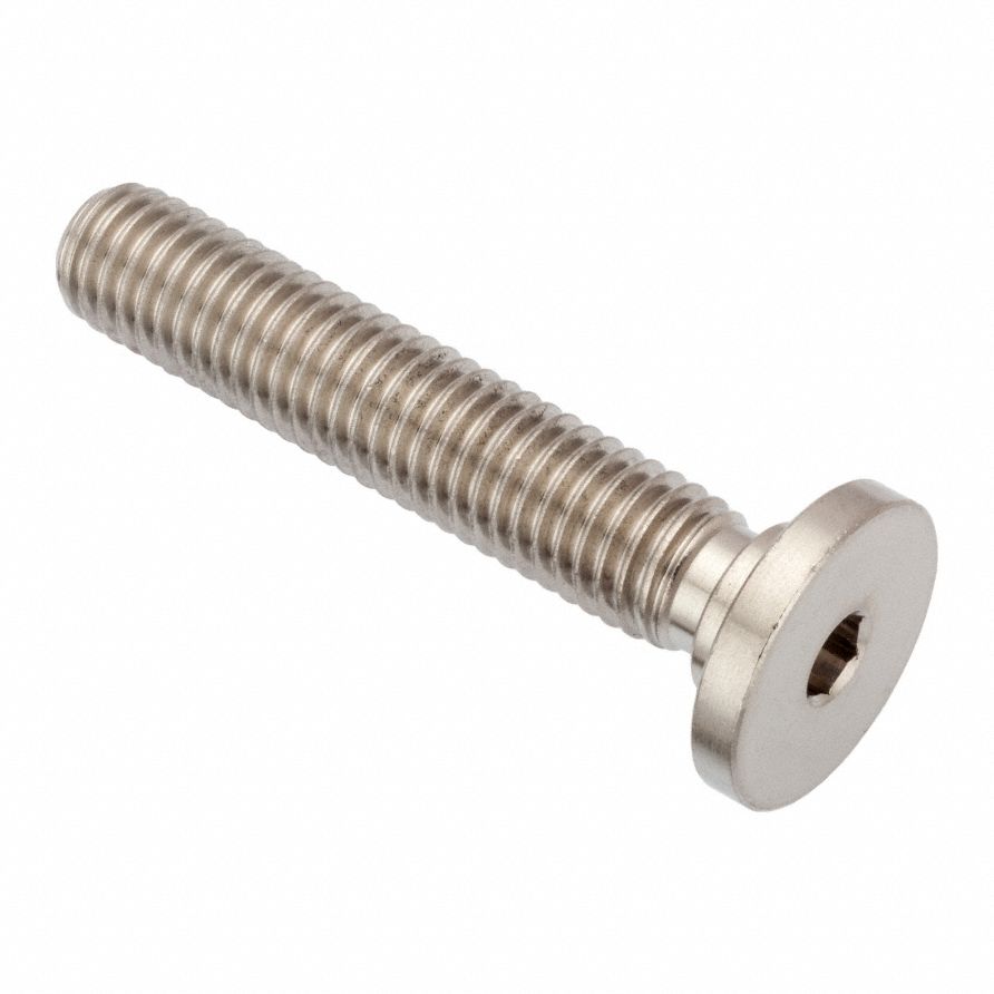 Socket Head Cap Screw: 1/2"-13 Thread Size, 2 1/2 in Lg, Ultra-Low-Profile Std, Plain, 316