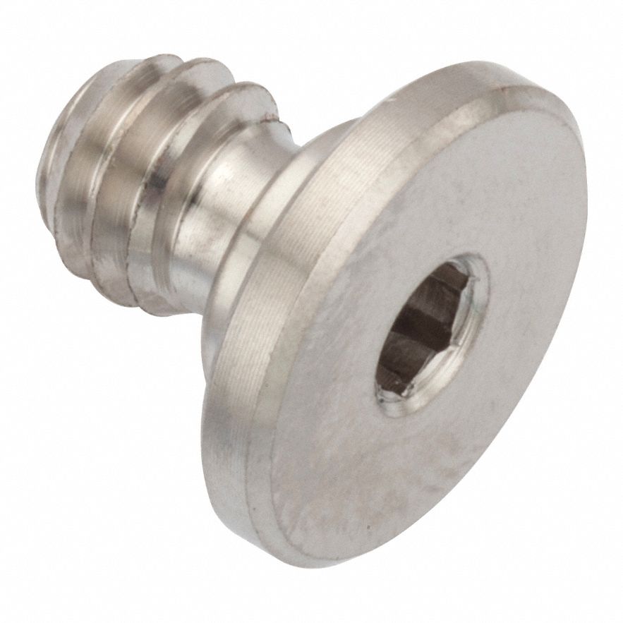 Socket Head Cap Screw: 1/4"-20 Thread Size, 1/4 in Lg, Ultra-Low-Profile Std, Plain, Stainless Steel