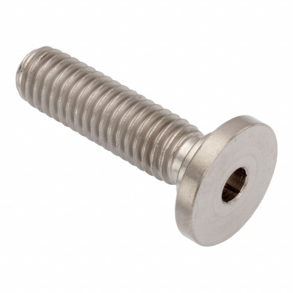 Socket Head Cap Screw: 3/8"-16 Thread Size, 1 1/4 in Lg, Ultra-Low-Profile Std, Plain, 316