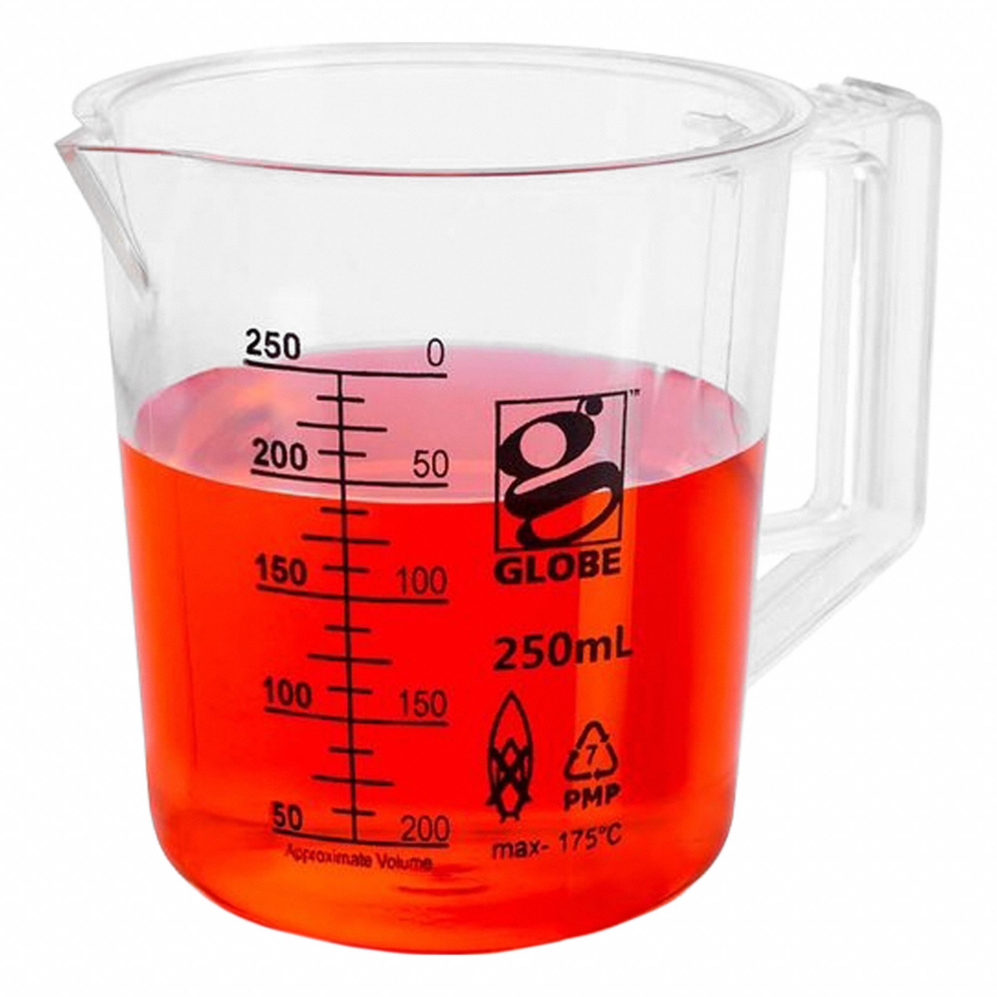 APPROVED VENDOR Beaker: Low Form, Printed Graduation, Polymethylpentene, Clear, 250 mL, Non-Sterile (MPN 3656-250). Key specifications — Clarity: Clear; Graduation Style: Printed; Body Color: Colorless; Brand: APPROVED VENDOR; Product Type: Beaker; Includes Graduations: Yes; Beaker Type: Low Form.