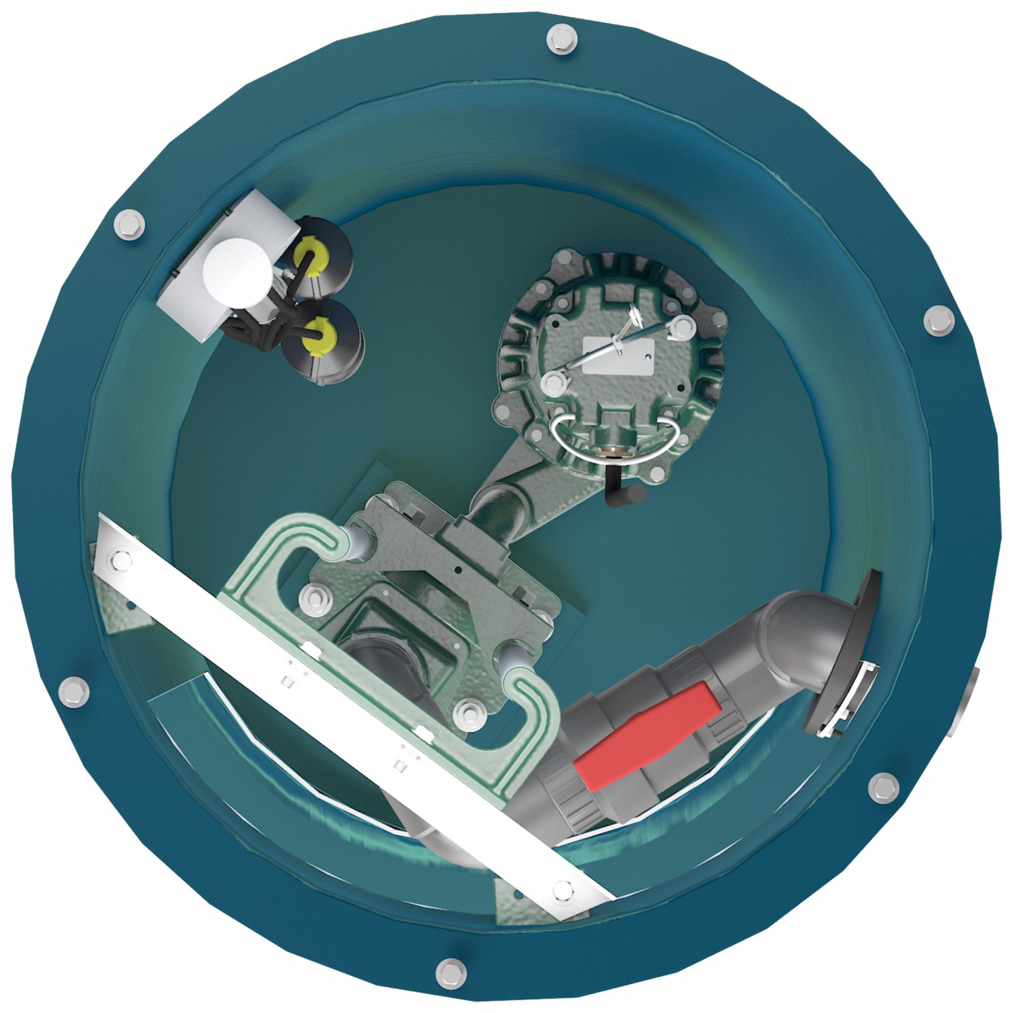 ZOELLER Grinder Pump System 2 hp HP, Tether Float, 1 Pumps, 106 ft Max