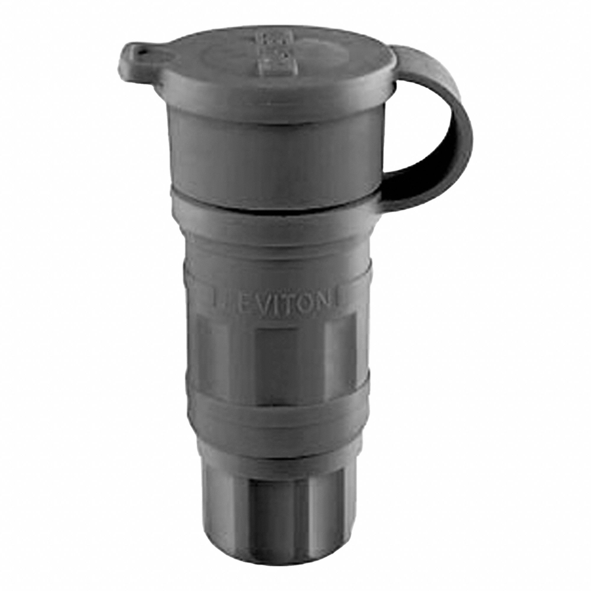 Locking Connector: L15-20R, 20 A, 250V AC, 3 Poles, Black