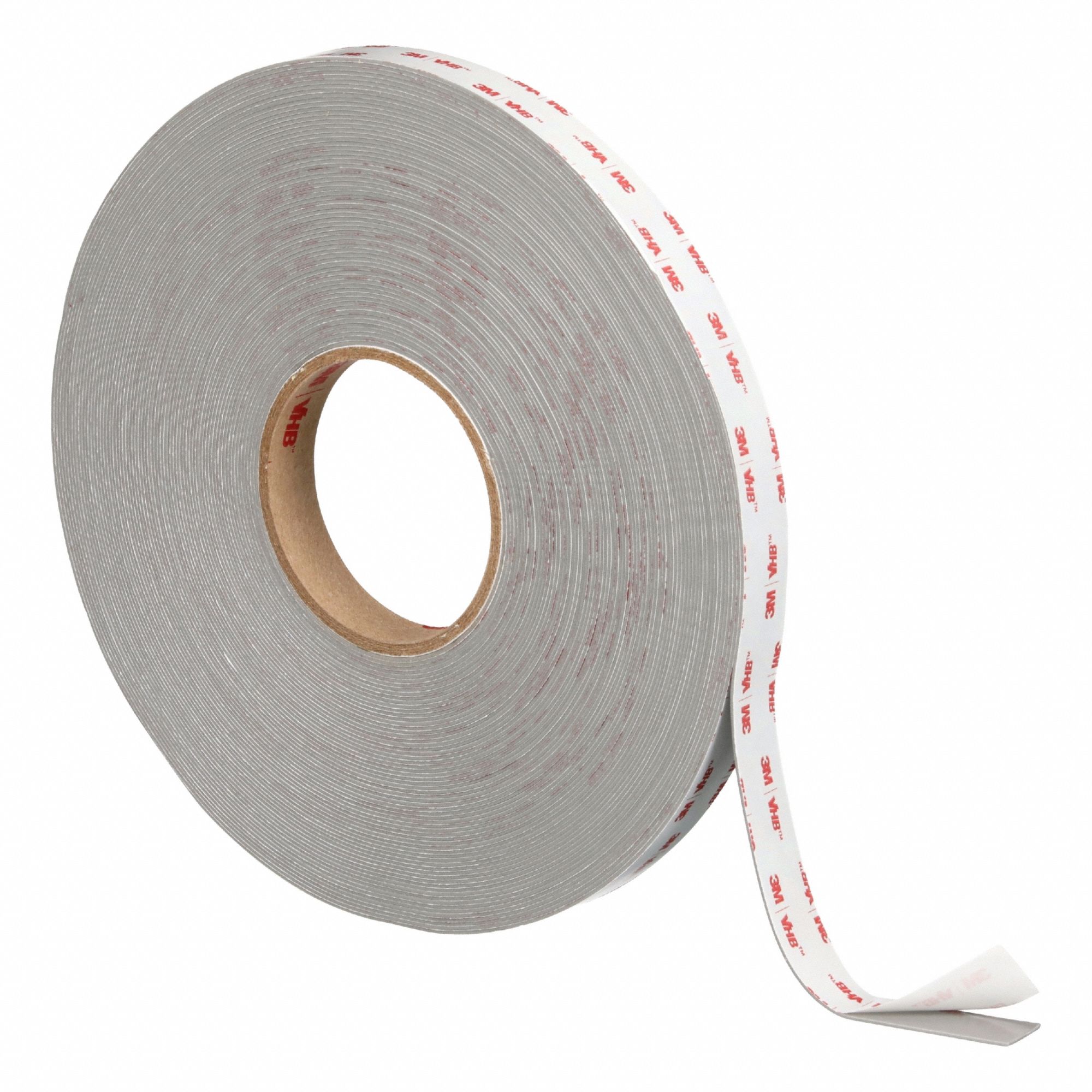 Foam Tape: Conformable, 3/4 in Wd, 36 yd Lg, 62 mil Thick, Gray, Acrylic, Closed, 12 PK