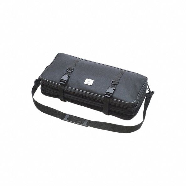 Knife Case: 21 pcs, 21 in Overall Lg, 4 in Overall Wd, 10 in Overall Ht, Black