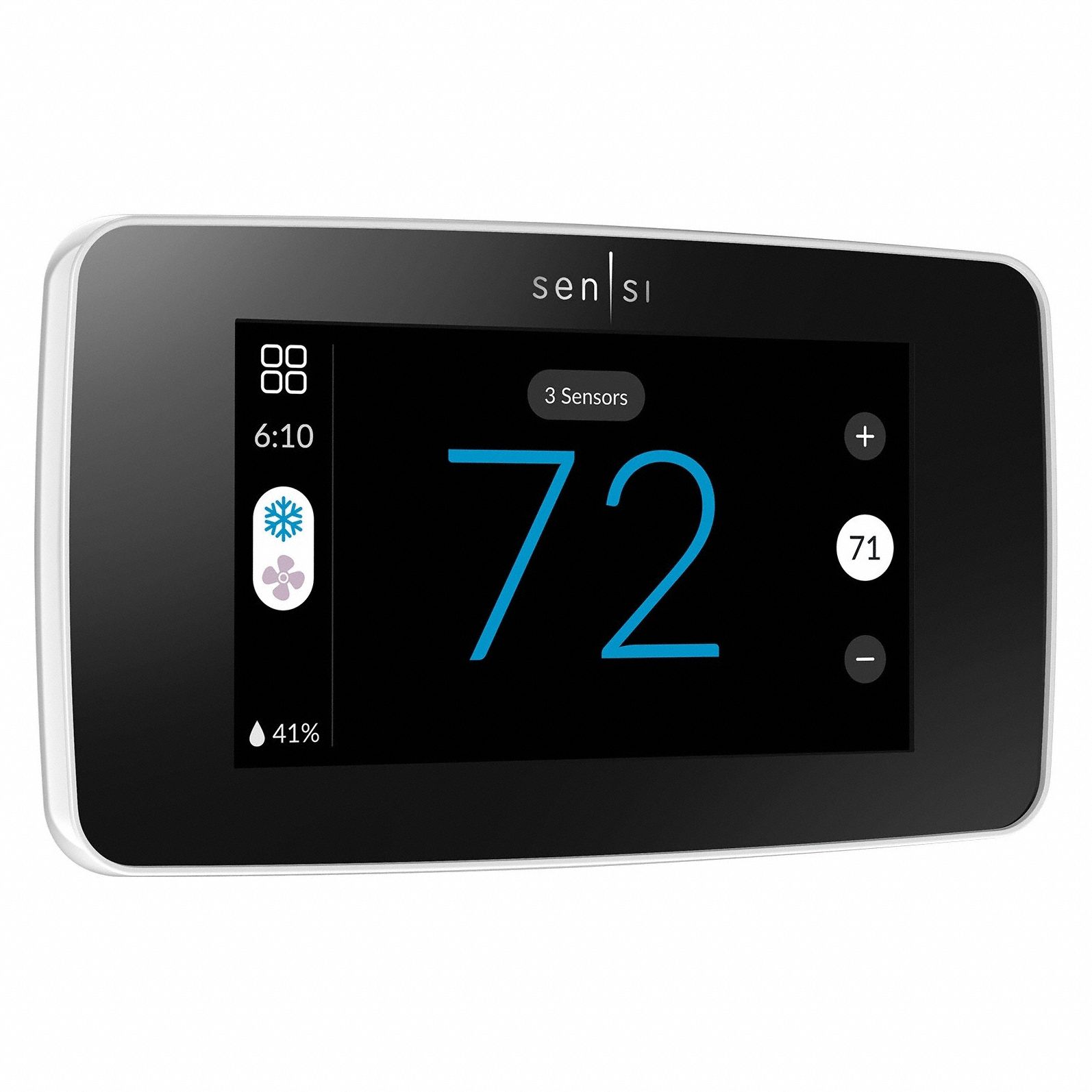 Thermostat: Heat and Cool, White, ACC-/ACC+/C/G/O/B/RC/RH/W2/W/E/Terminal Designations/Y2