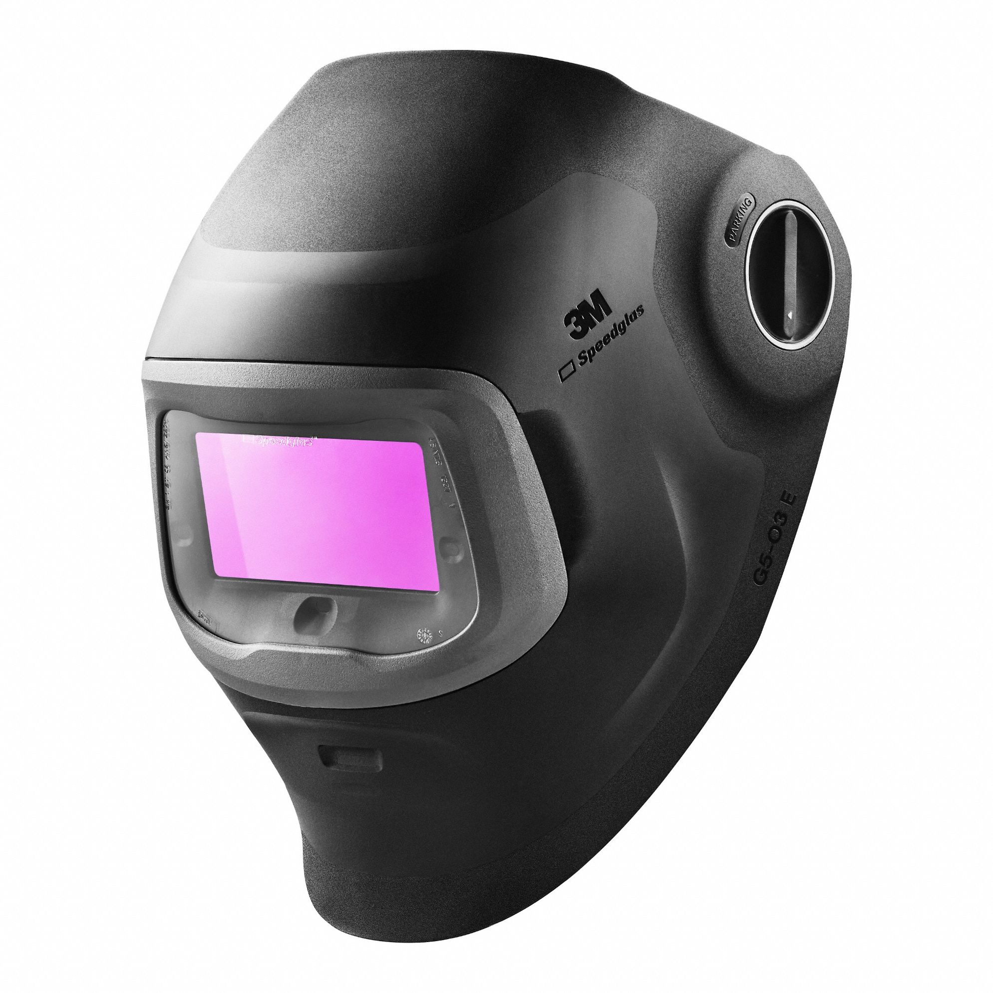Welding Helmet Black Magenta Lens