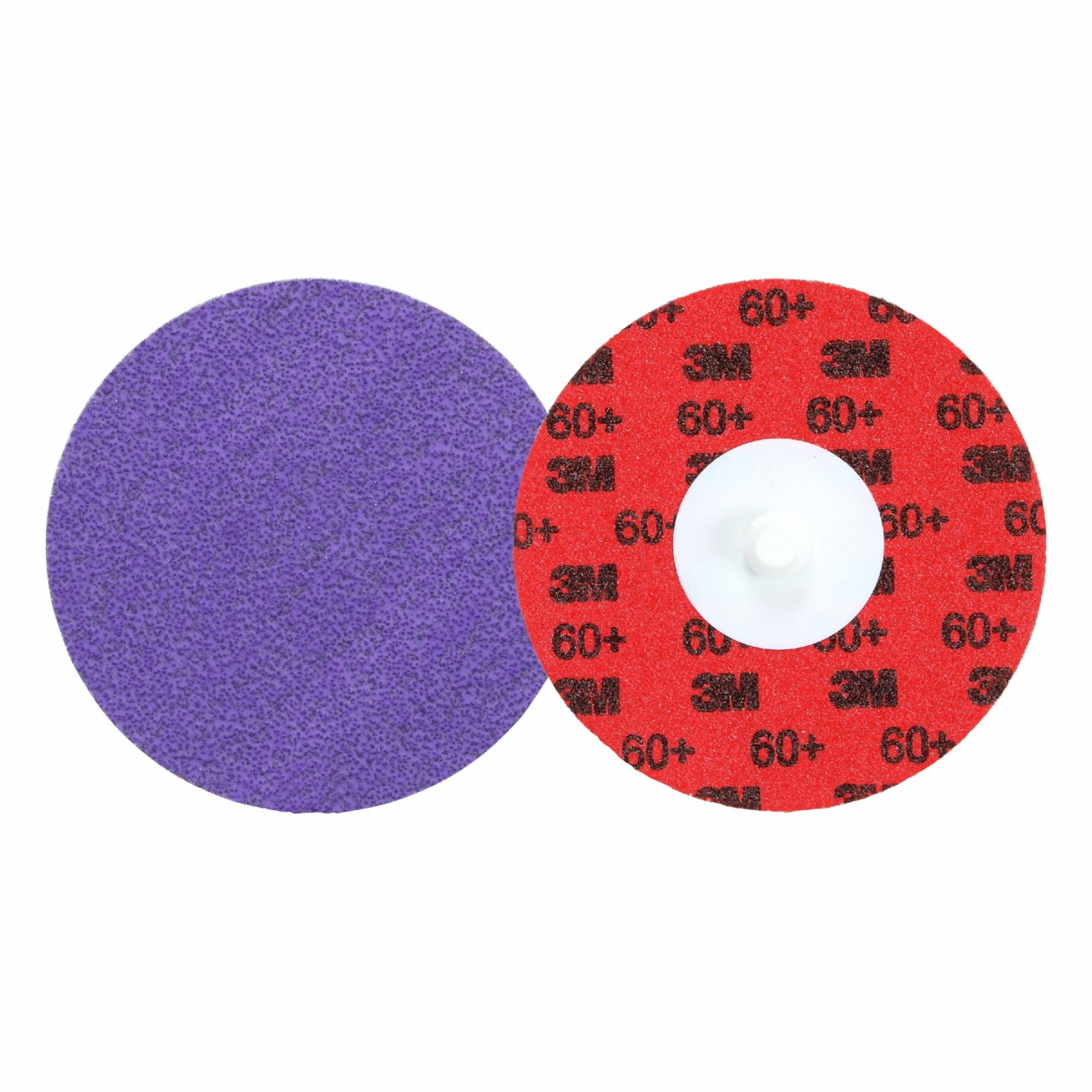 Quick-Change Disc: TR, 3", Ceramic, 60 Grit, YF Wt Polyester, 1184F, 50 PK