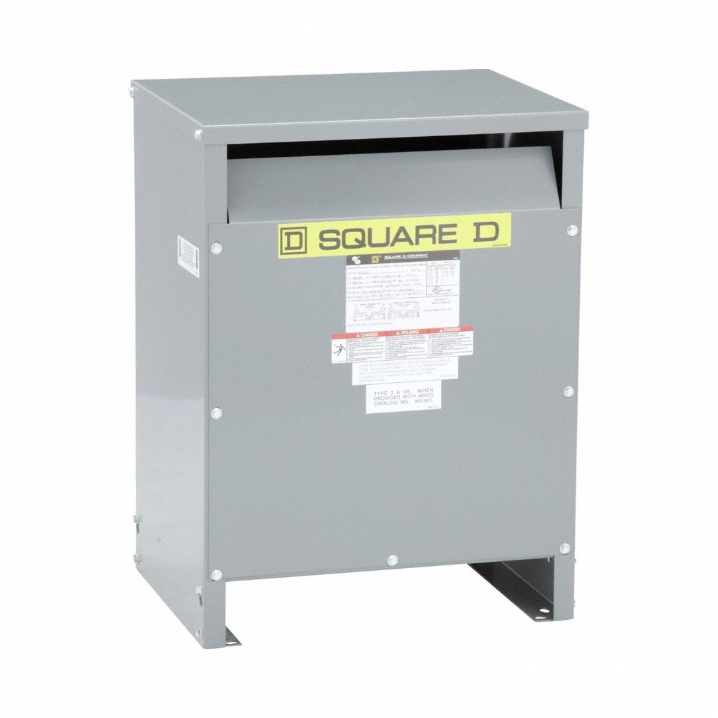 Dry Type Power Distribution Transformer: 240V AC/480V AC, 120V AC/240V AC