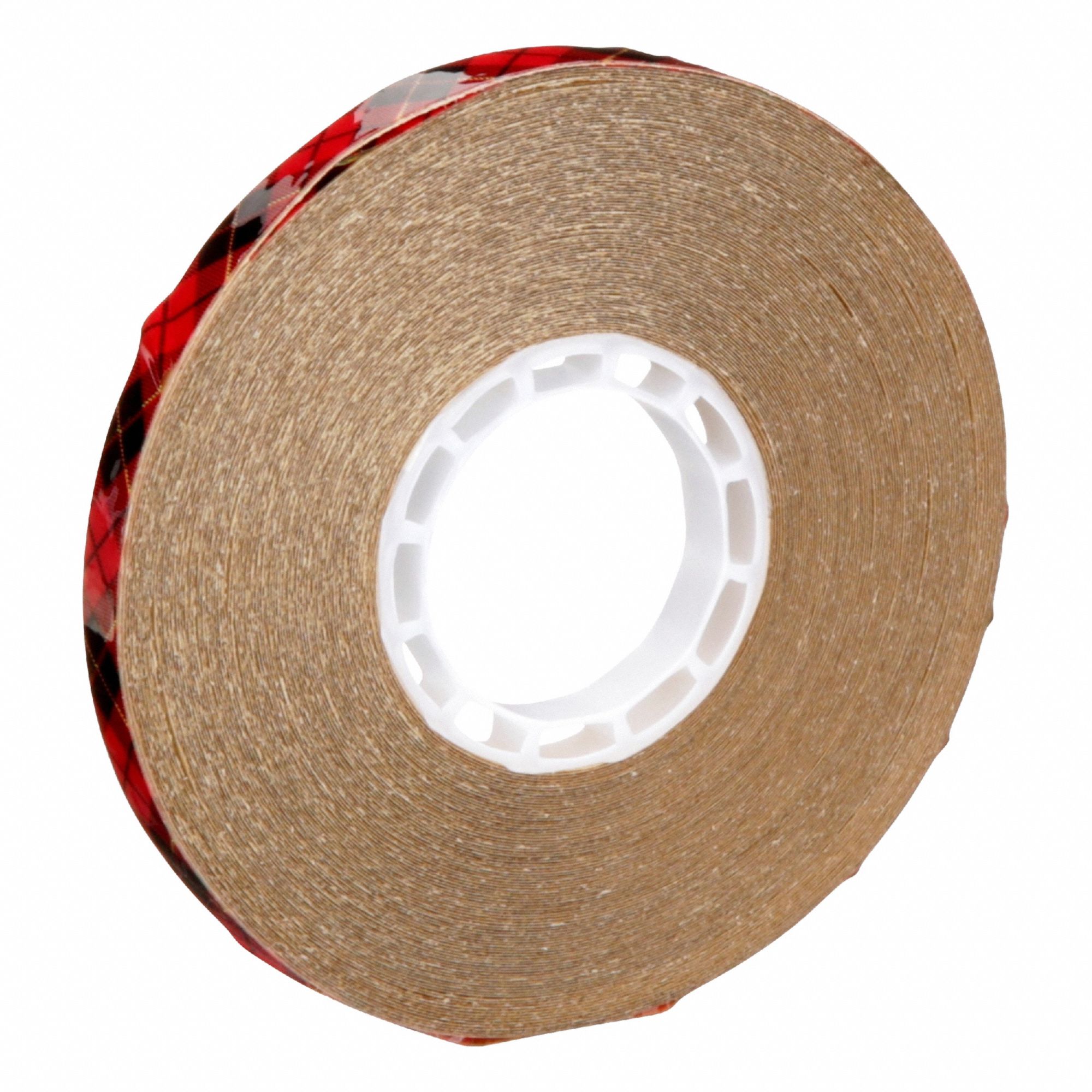 Transfer Tape: 1/4 in Wd, 18 yd Lg, 5 mil Thick, Kraft Paper, Acrylic, Transparent, UV-Resistant