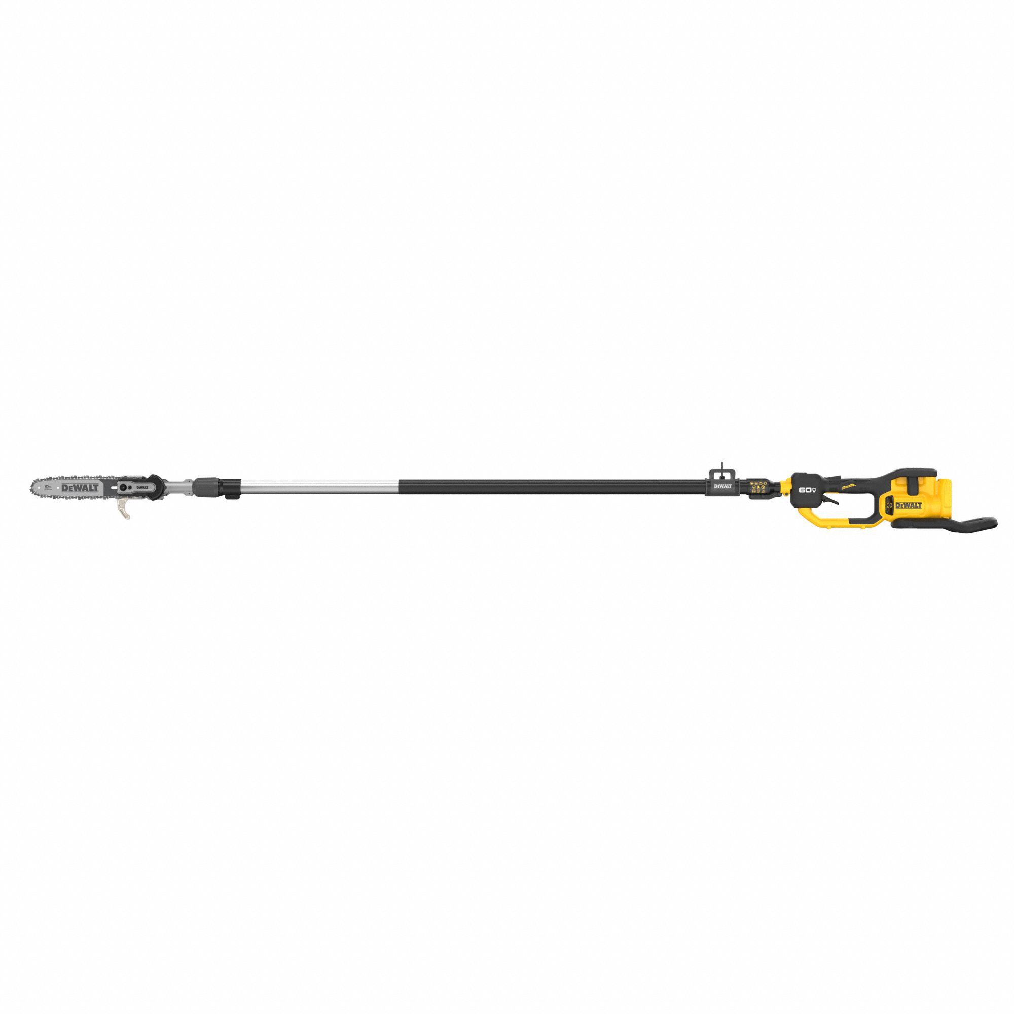 Pole Saw: 10 in Blade Lg, 160 in Reach, 60 V, Includes: Tool Only /0 Battery /0 Charger