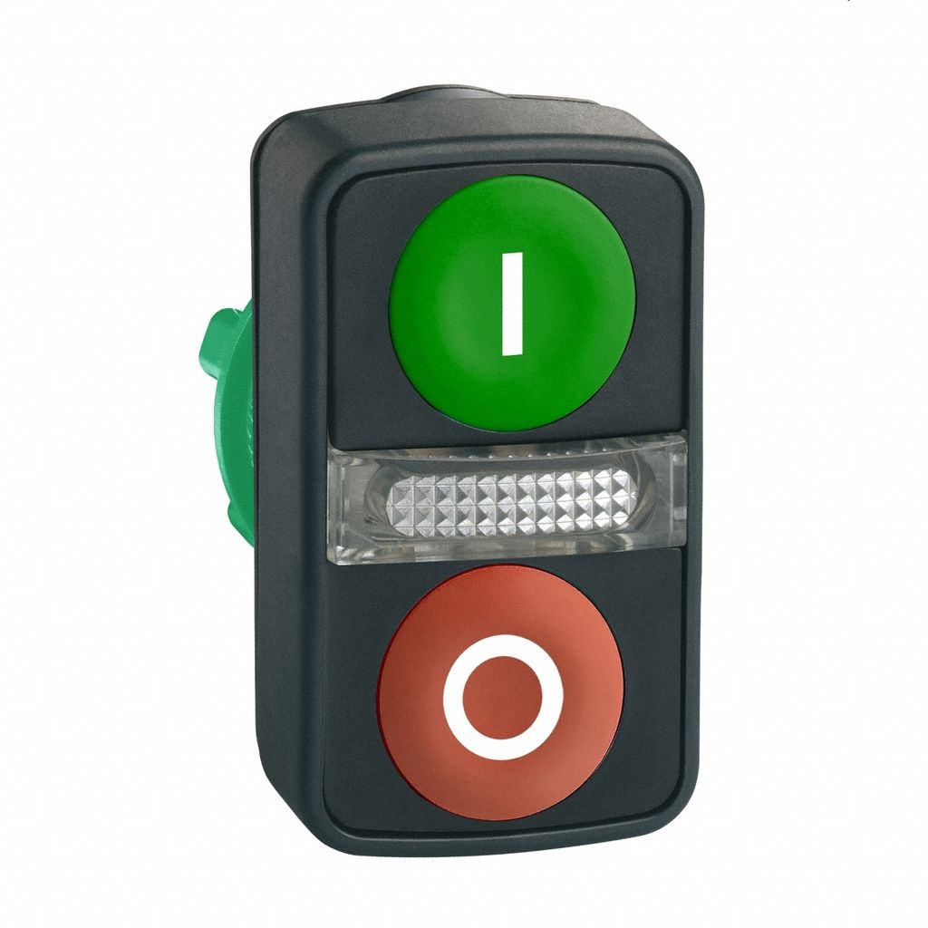 Multihead Operator: Illuminated, 3 Button, Flush Profile, 22 mm Mounting Size