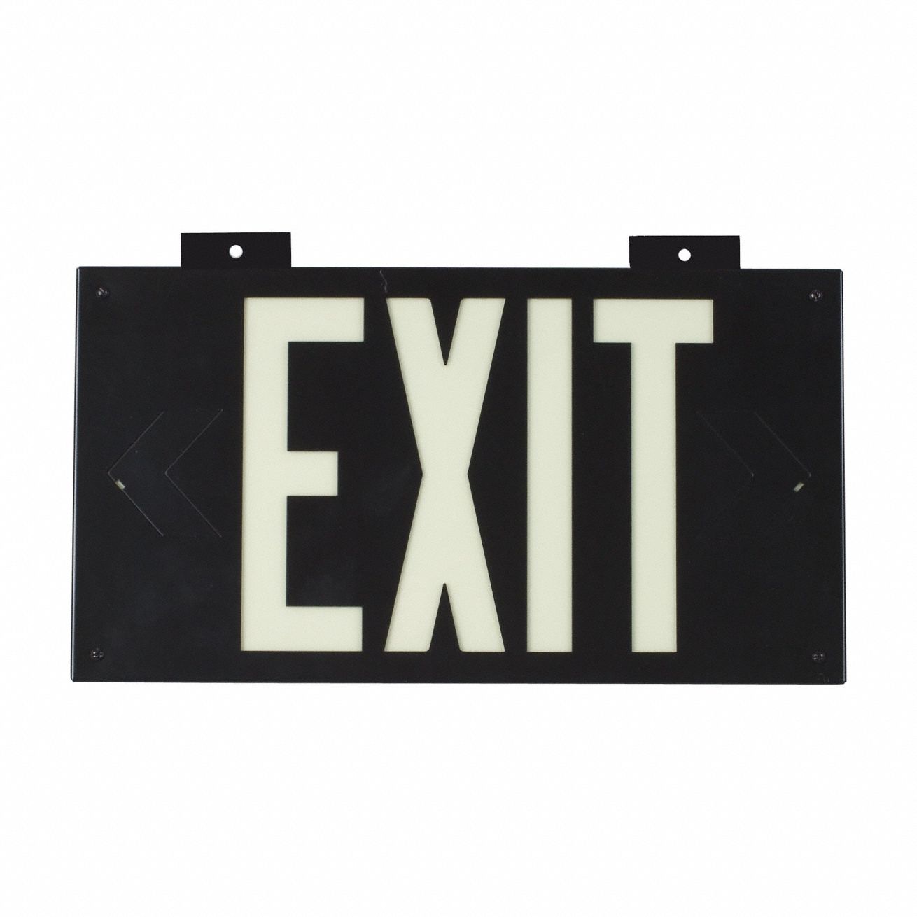 WALL MOUNTED EXIT SIGN BLACK