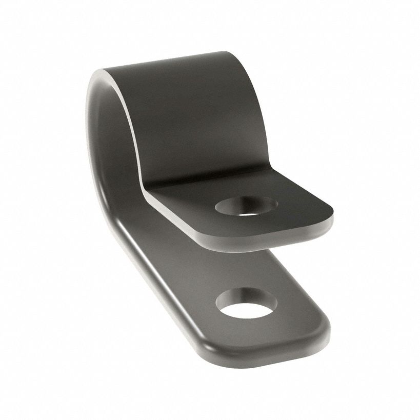 Cable Clamp: Plastic, For 1/2 in Max OD