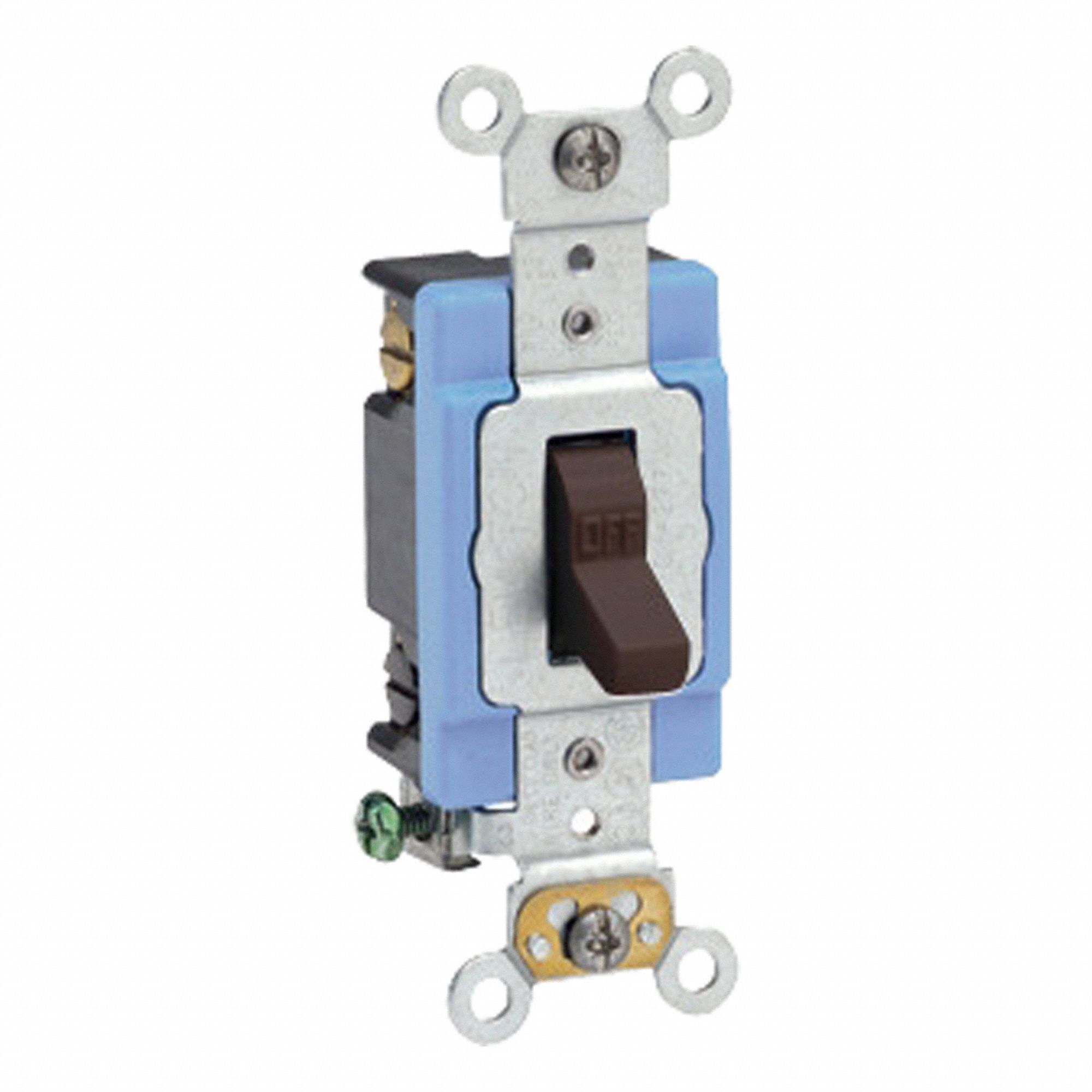 Wall Switch 1/2 hp Toggle 15 A Brown