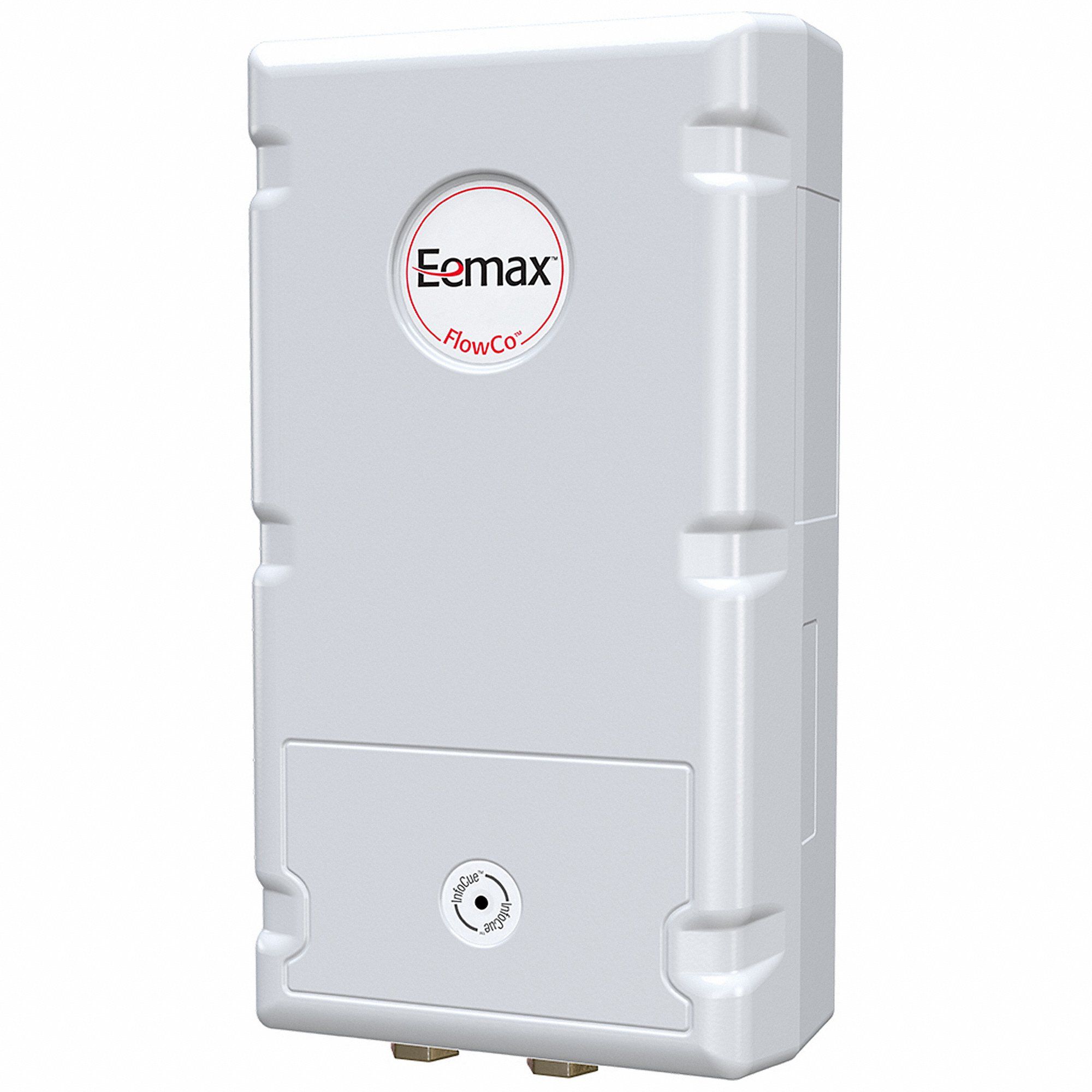 Electric Tankless Water Heater: FlowCo, 208V AC, 8, 300 W, 40 A Current, 2 gpm Max. Flow Rate