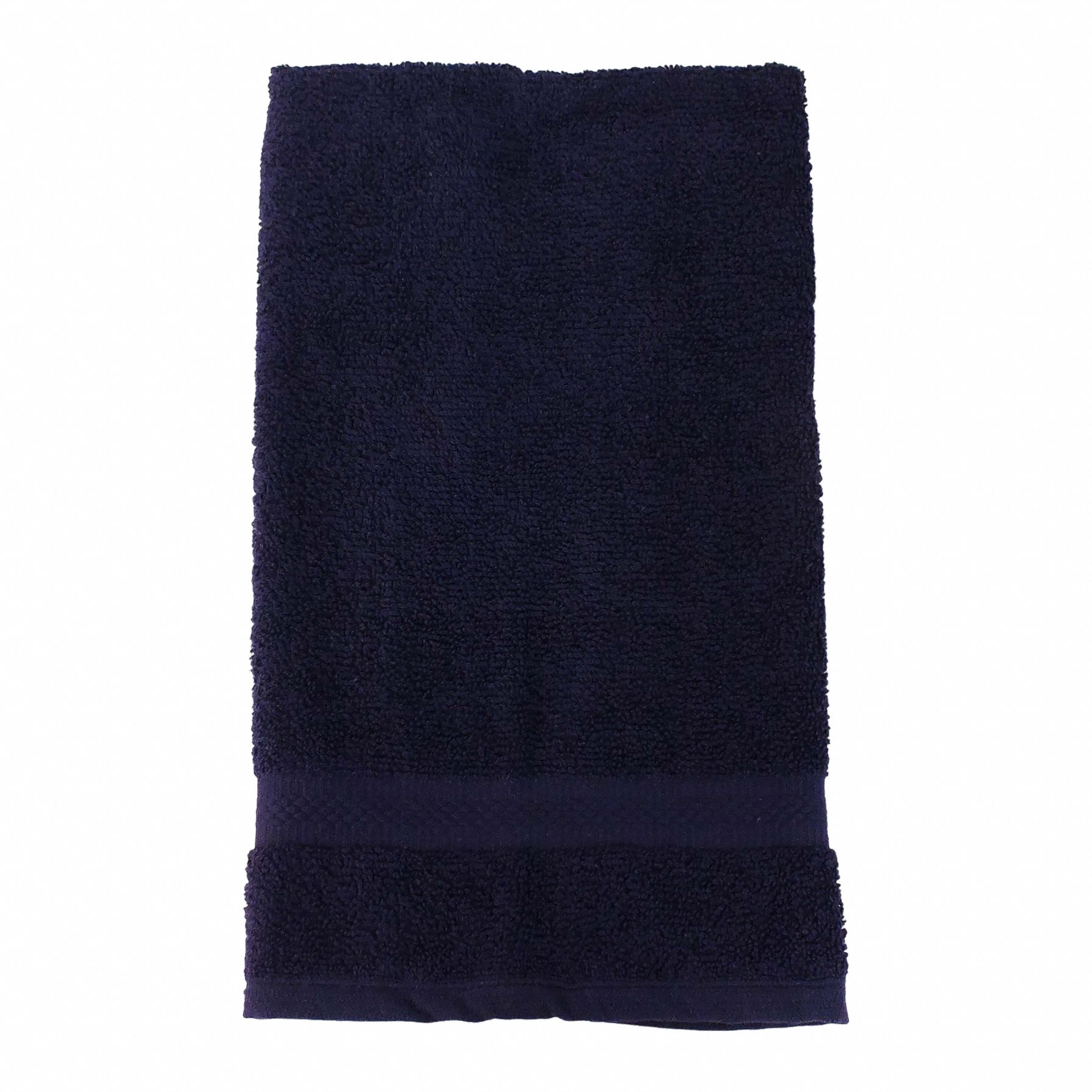 Hand Towel: Navy, 28 in Overall Lg, 16 in Overall Wd, 3-1/2 lb/dozen, 100% Cotton Material