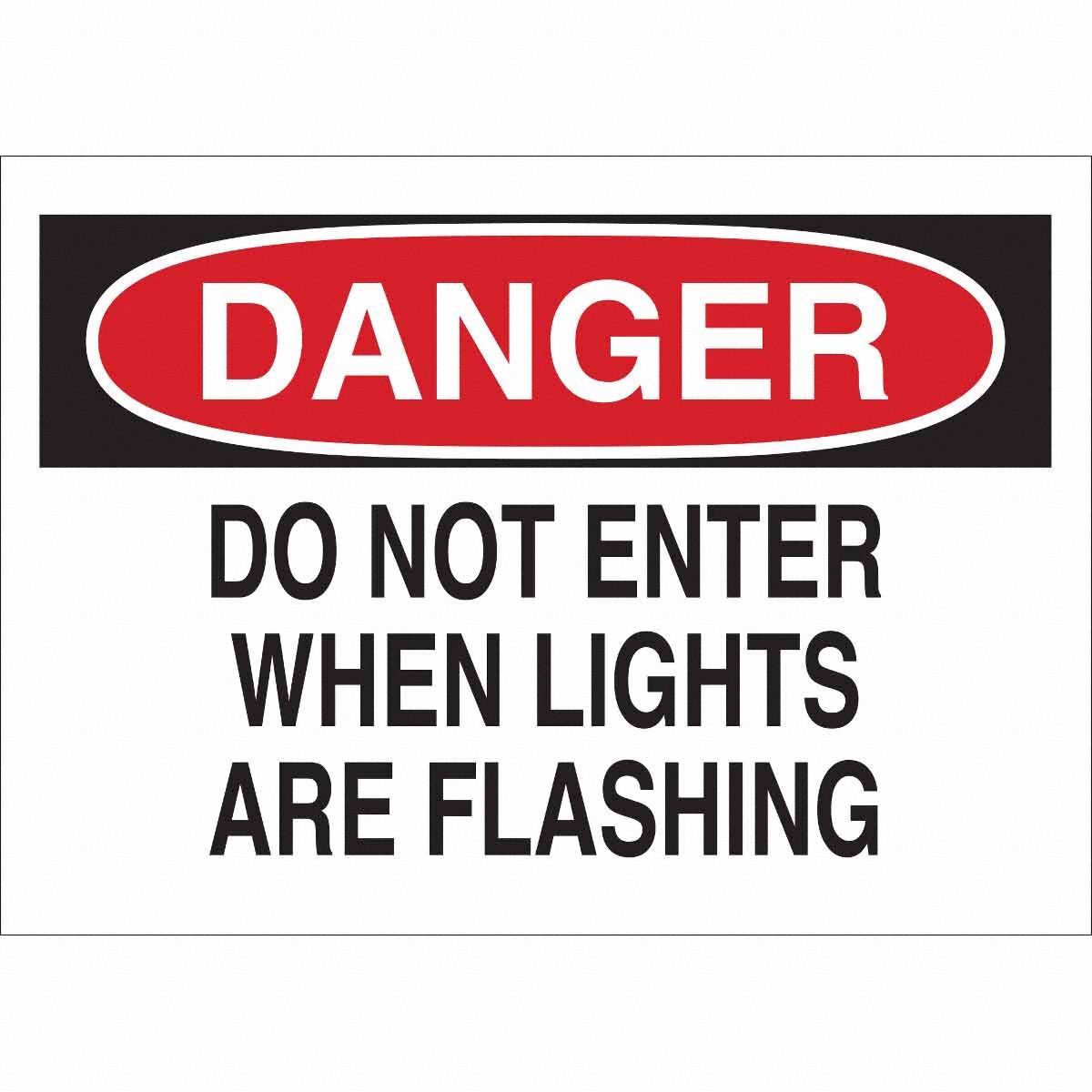B12010X14REDBLK/WHTDO NOT ENTER WHEN
