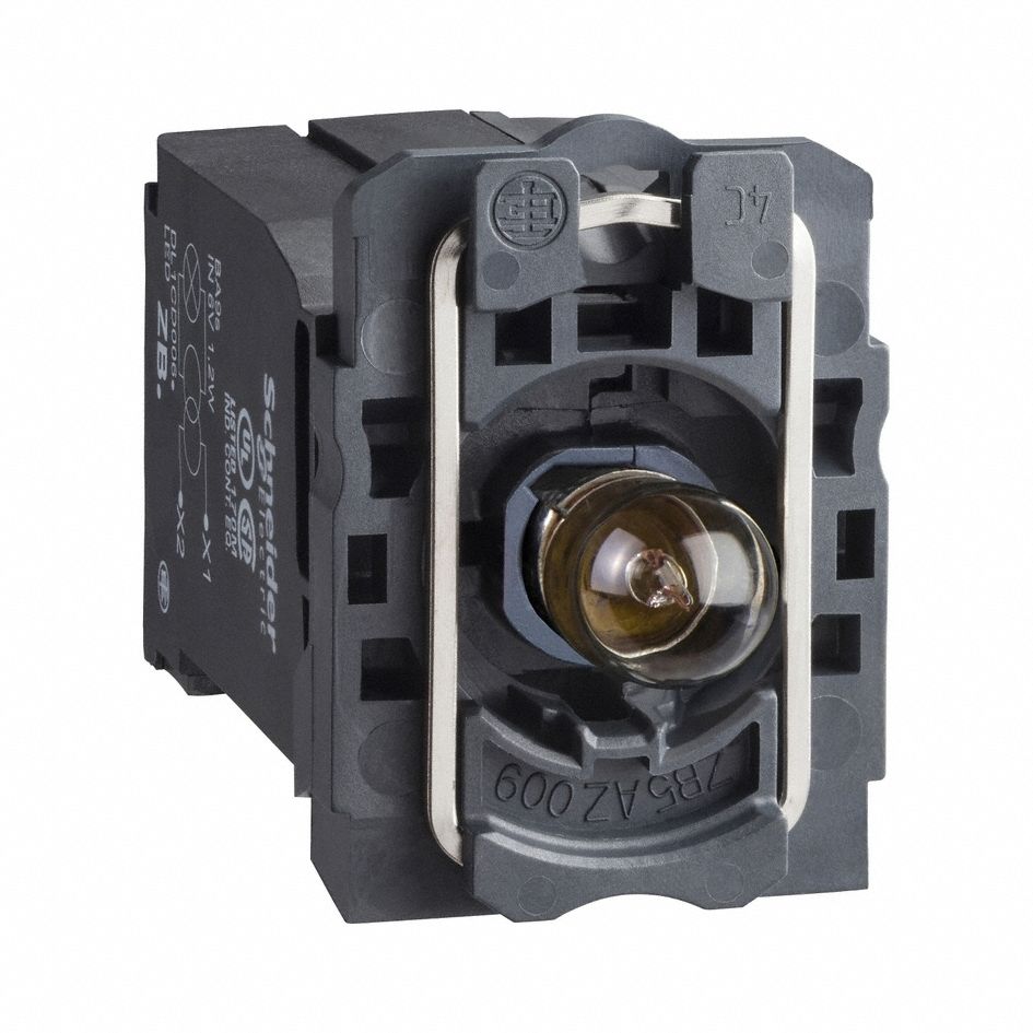 Lamp Module: 22 mm Size, Clear, Incandescent, 120 V AC Rating, Transformer