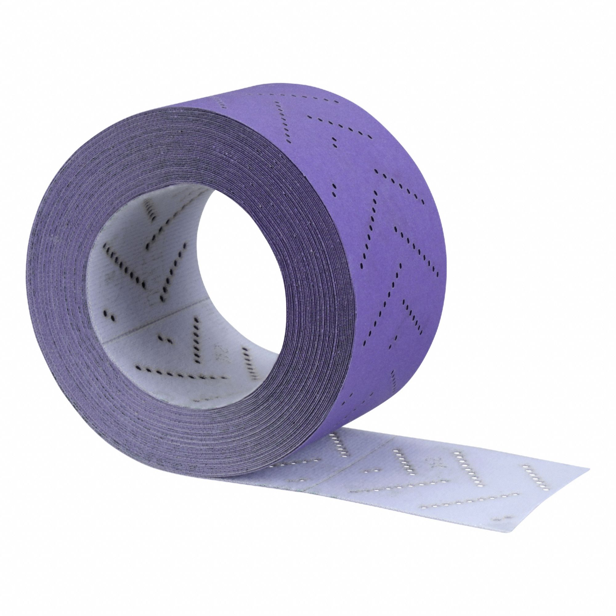 Abrasive Roll: 12 m W x 70 mm L, Ceramic, 120 Grit, C Wt Paper, Hook-and-Loop, 737U, 120
