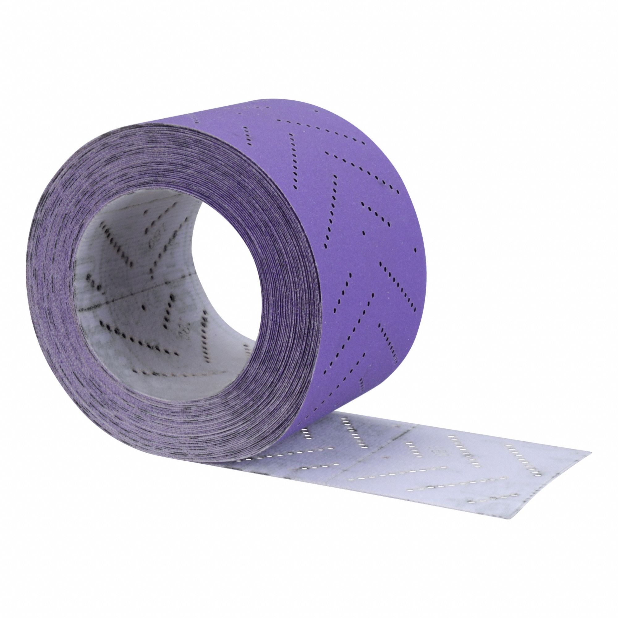 Abrasive Roll: 12 m W x 80 mm L, Ceramic, 180 Grit, C Wt Paper, Hook-and-Loop, 737U, 180