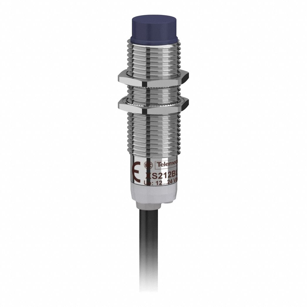 Inductive Cylindrical Proximity Sensor: Non-Terminated Cable, Unshielded, PNP