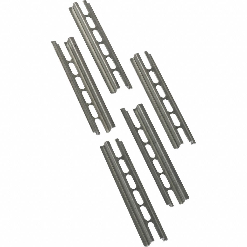 SQUARE D Terminal Block Mounting Track: NEMA, Std, 4 in Overall Lg, Steel, 0.22 in Overall Ht (MPN 9080GH104). Key specifications — Channel Description: Standard; Manufacturer Part Number: 9080GH104; Channel Type: NEMA; Brand: SQUARE D; Material: Steel.