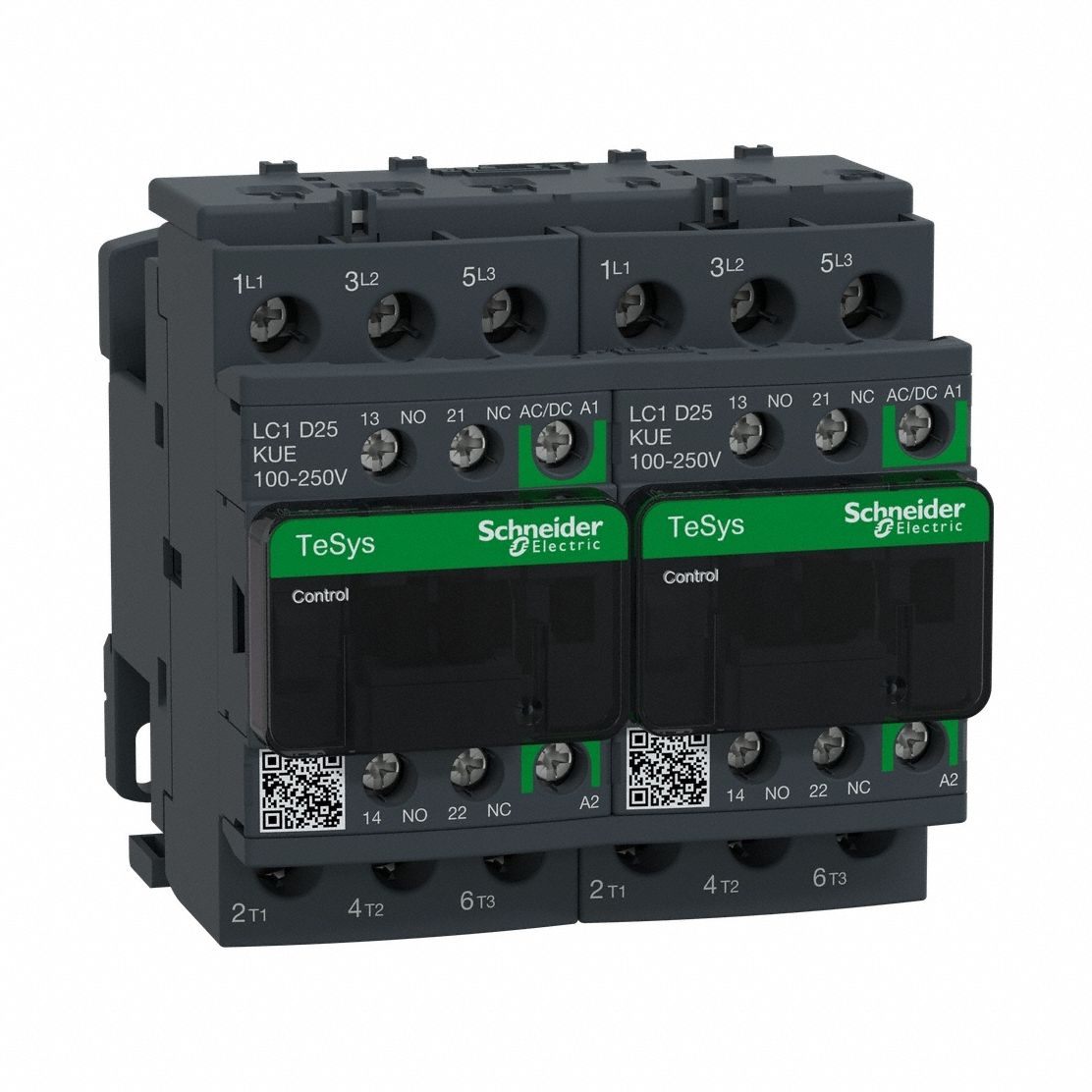 IEC Magnetic Contactor: Reversing, 3 Poles, 3NO Contacts, 25 A, 120V AC/240V AC Coil