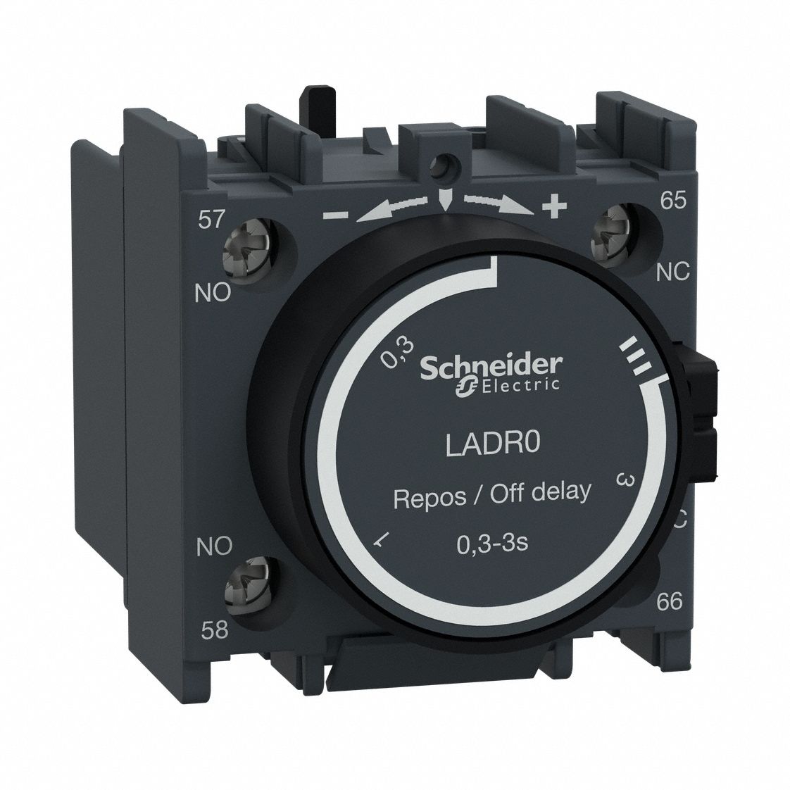 IEC Timer Module: Off Delay, 0.3 sec – 3 sec, 1NO/1NC