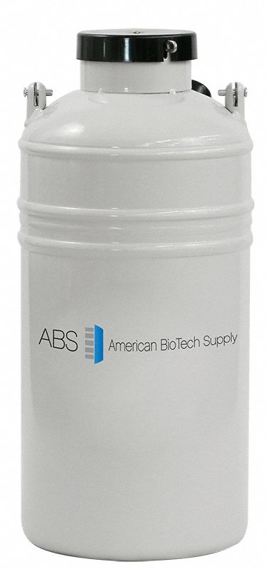 Cryogenic Vapor Shipper: 4.3 L Capacity, 8 3/4 in Overall Dia, Aluminum