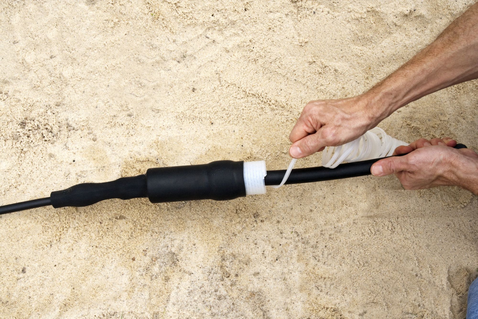 Cold Shrink Insulator: 2.22 in I.D. Before Shrinking, 0.75 in I.D. After Shrinking, 8.8 in Lg