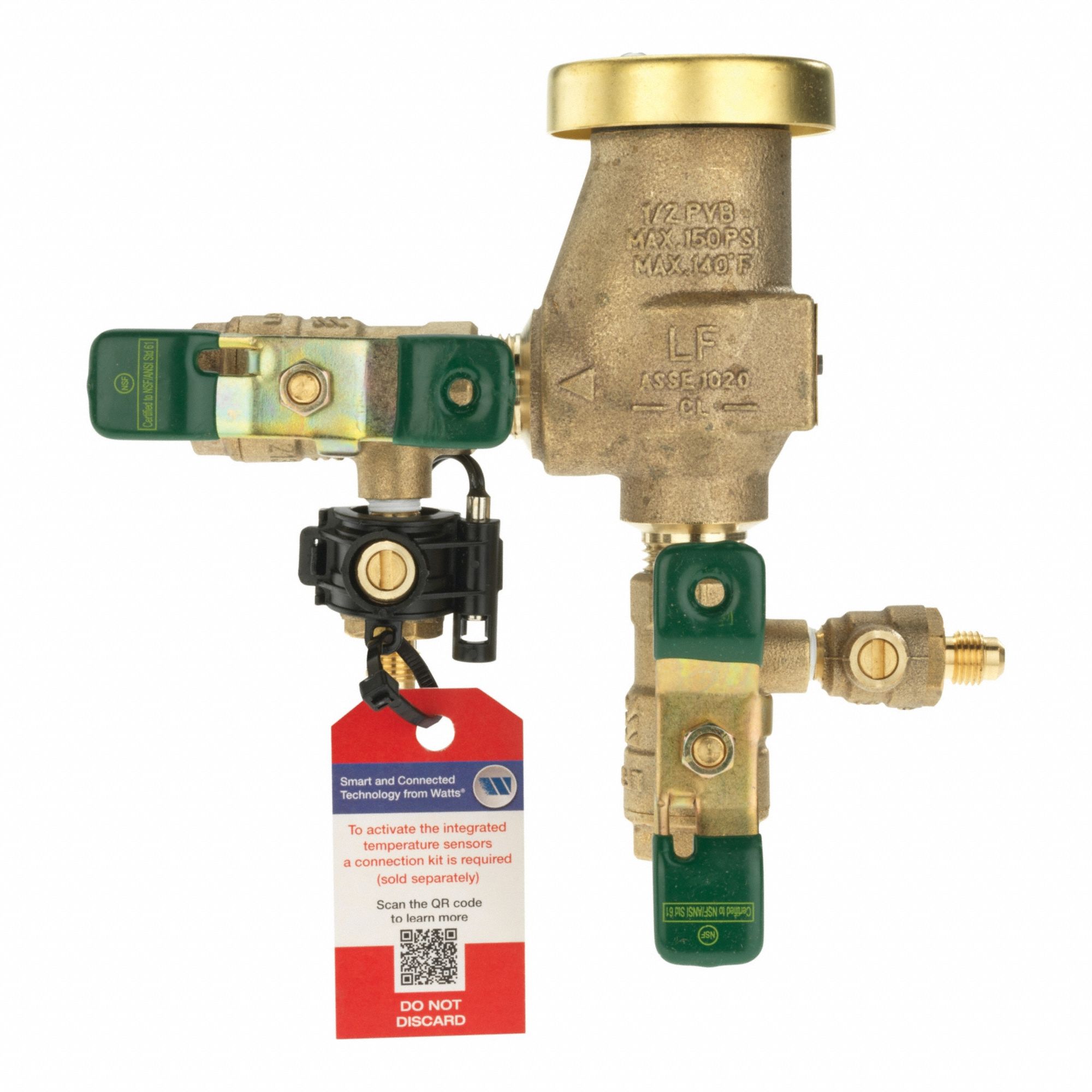 Vacuum Breaker: 1/2 LF800M4-FR, FIP x FIP, For Water Media, 33°F – 140°F, High Health Hazard