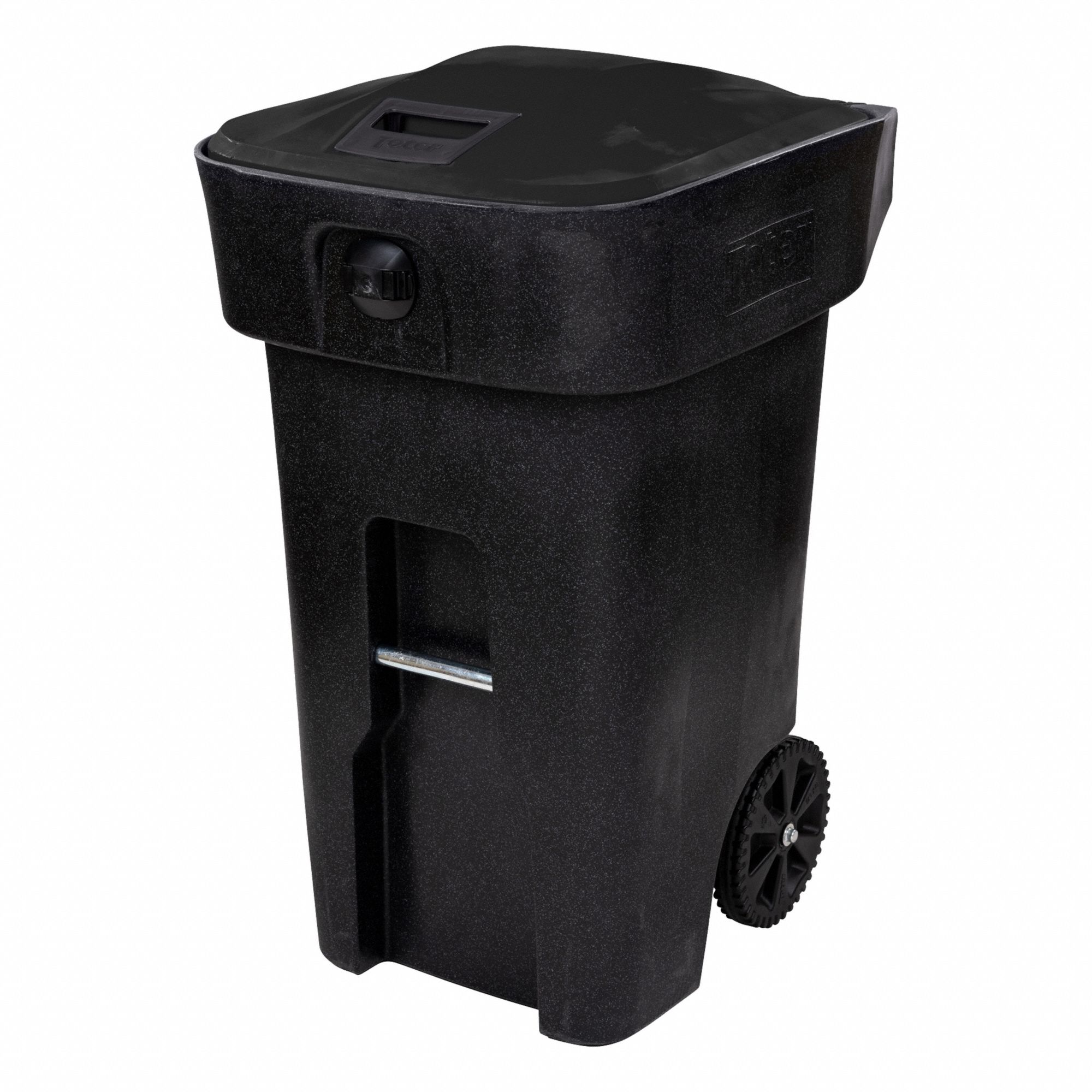 Rolling Trash Can Blk 64 gal