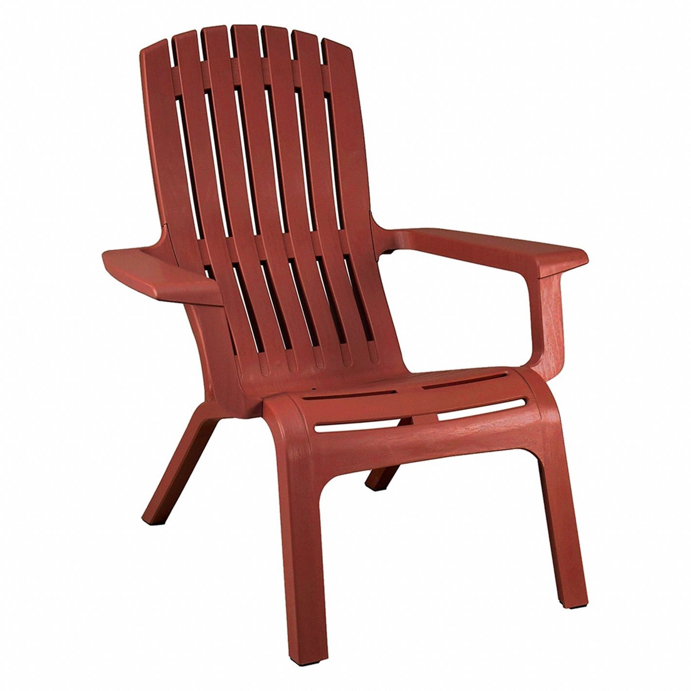 Adirondack Chair: Barn Red, Barn Red, Glossy, 16 in Seat Ht, 36 in Seat Wd, 20 in Seat Dp