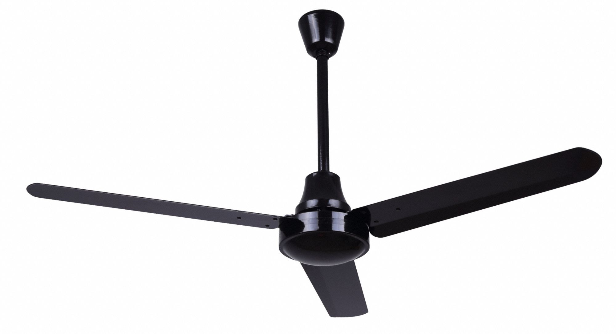Ceiling Fan: 7, 370 cfm Airflow, 48 in Blade Dia, 5 Speeds, 120V AC, Single Phase, Black