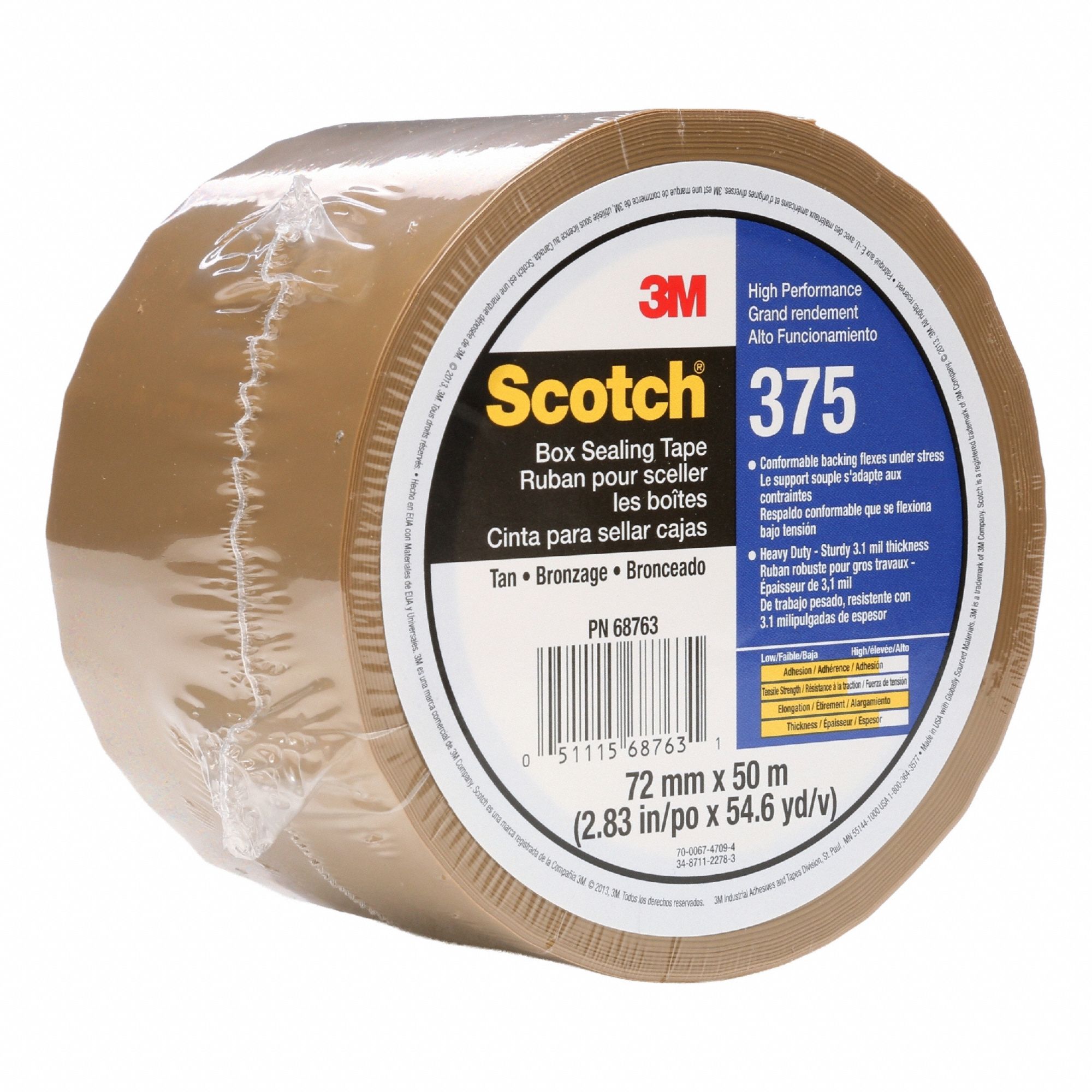 Carton Sealing Tape 3.1 mil Tan